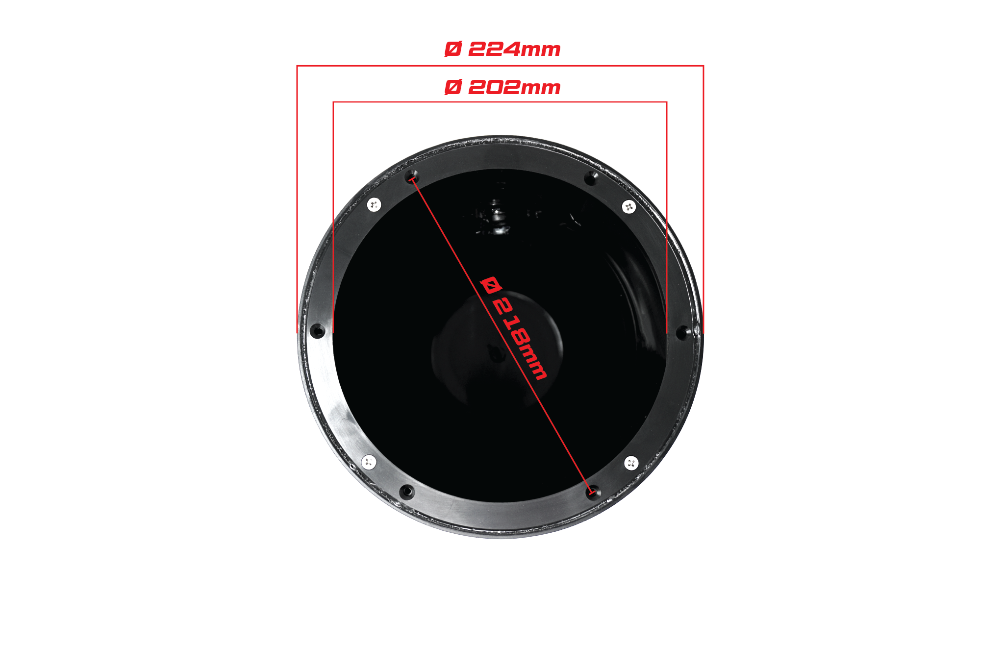 Photo of 8" Cage Mount Pods - Unloaded (Pair) | UTVS-ECP8 by UTV Stereo - Premium 8in Powersports Speaker Enclosures for UTVs / Side by Sides