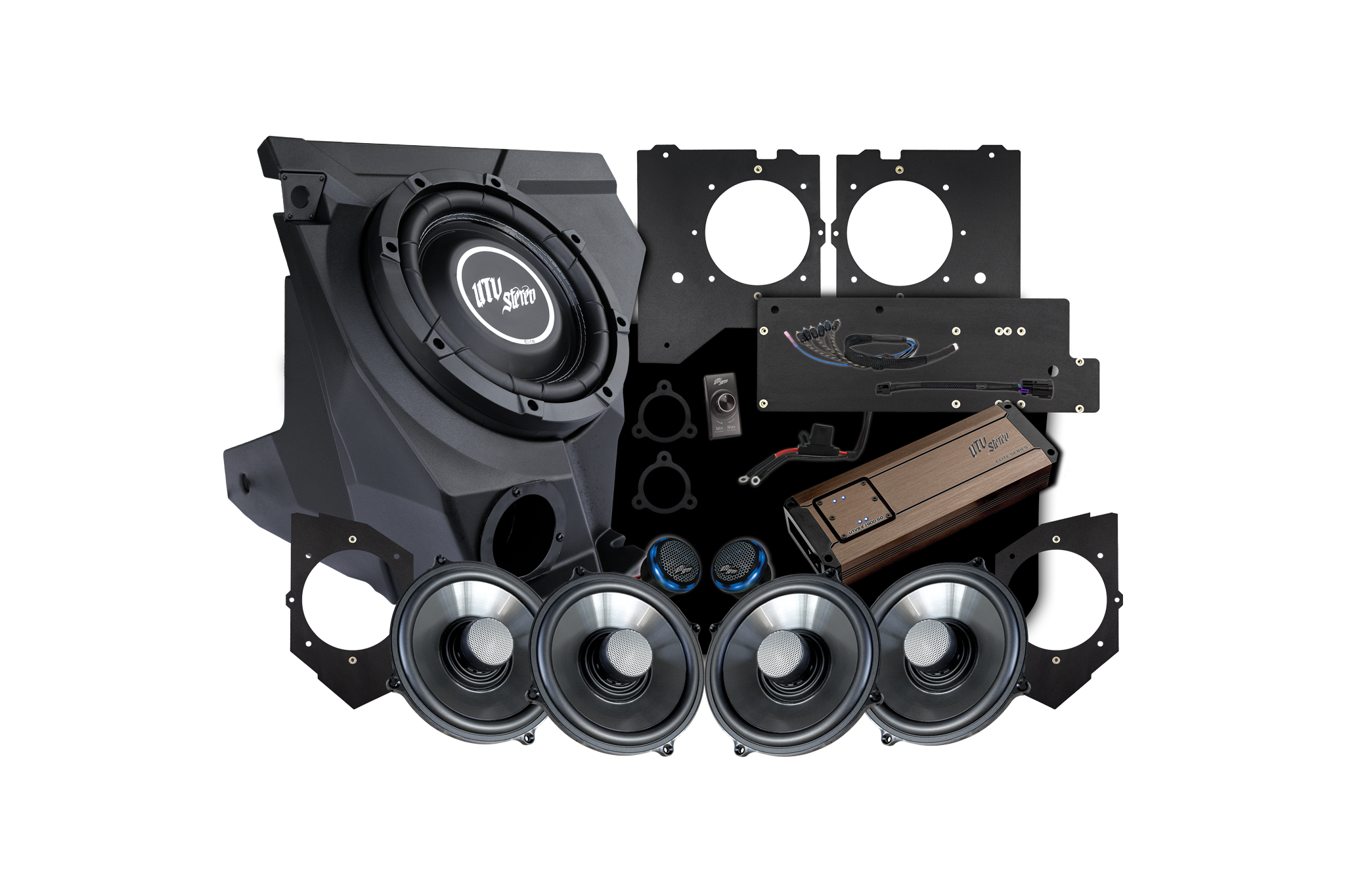 UTV Stereo - KAWASAKI TERYX H2 GARMIN TREAD Elite Stage 6 Stereo Kit | UTVS-H2-S6-GRM