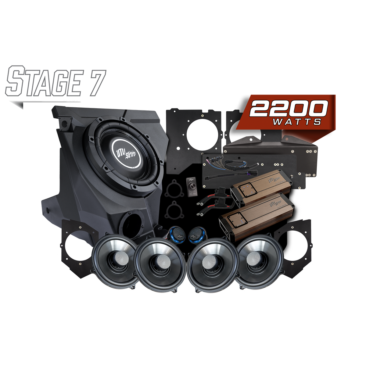 Kawasaki Teryx H2 Garmin Tread Elite Stage 7 Stereo Kit | UTVS-H2-S7-GRM