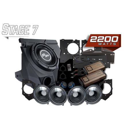 UTV Stereo Kawasaki Teryx H2 Garmin Tread Elite Stage 7 stereo kit