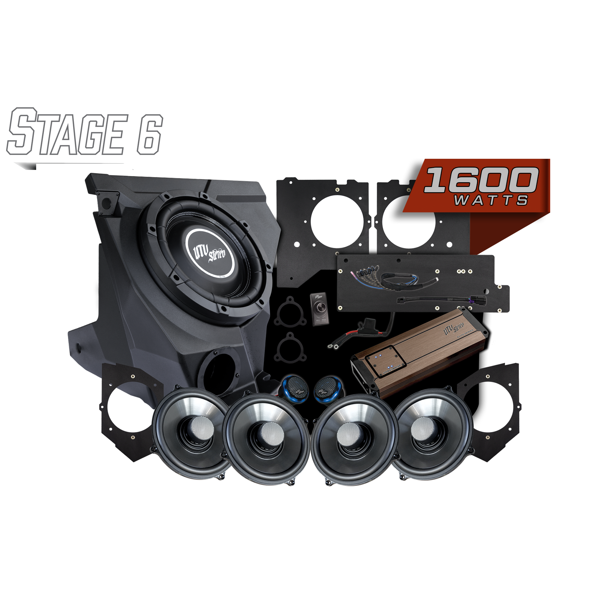 UTV Stereo - KAWASAKI TERYX H2 GARMIN TREAD Elite Stage 6 Stereo Kit | UTVS-H2-S6-GRM