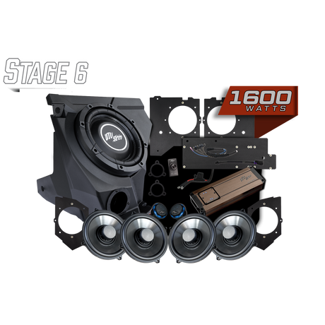 UTV Stereo Kawasaki Teryx H2 Garmin Tread Elite Stage 6 stereo kit