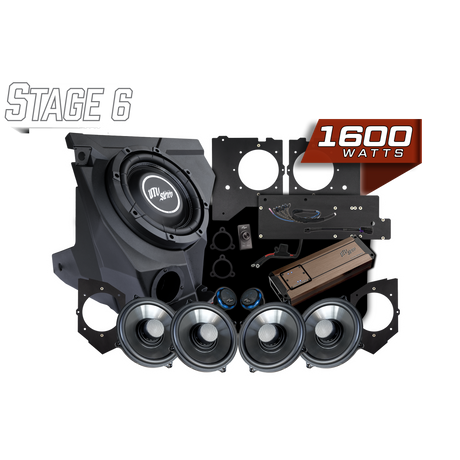 UTV Stereo Kawasaki Teryx H2 Garmin Tread Elite Stage 6 stereo kit