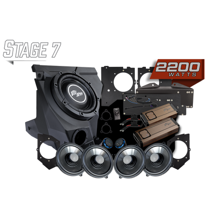 UTV Stereo Kawasaki Teryx H2 Garmin Tread Elite Stage 7 stereo kit