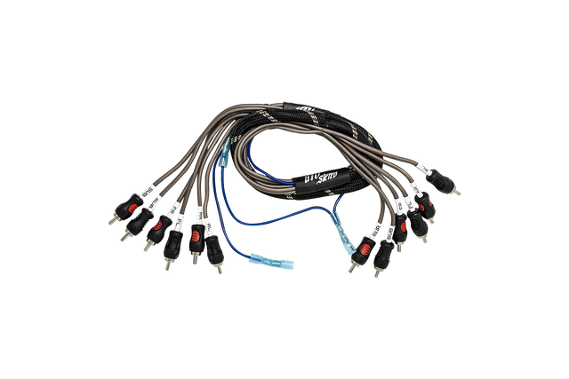 Photo of UTV Stereo 6-Channel RCA Harness - Front, Rear, Subwoofer, + Remote | UTVS-HRN-RCA-3 by UTV Stereo - Premium RCA Harness for UTVs / Side by Sides