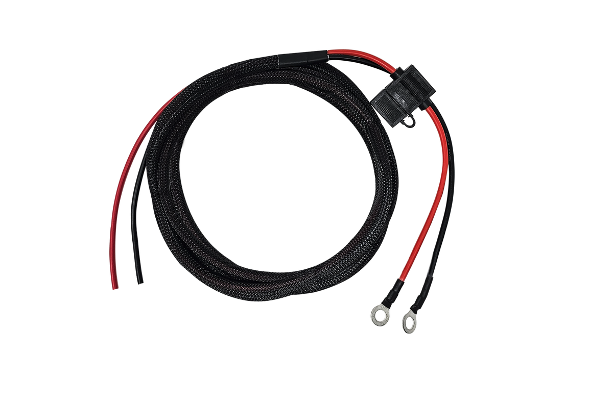 UTV Stereo 147" 12 AWG 40A Fused Amplifier Power Harness