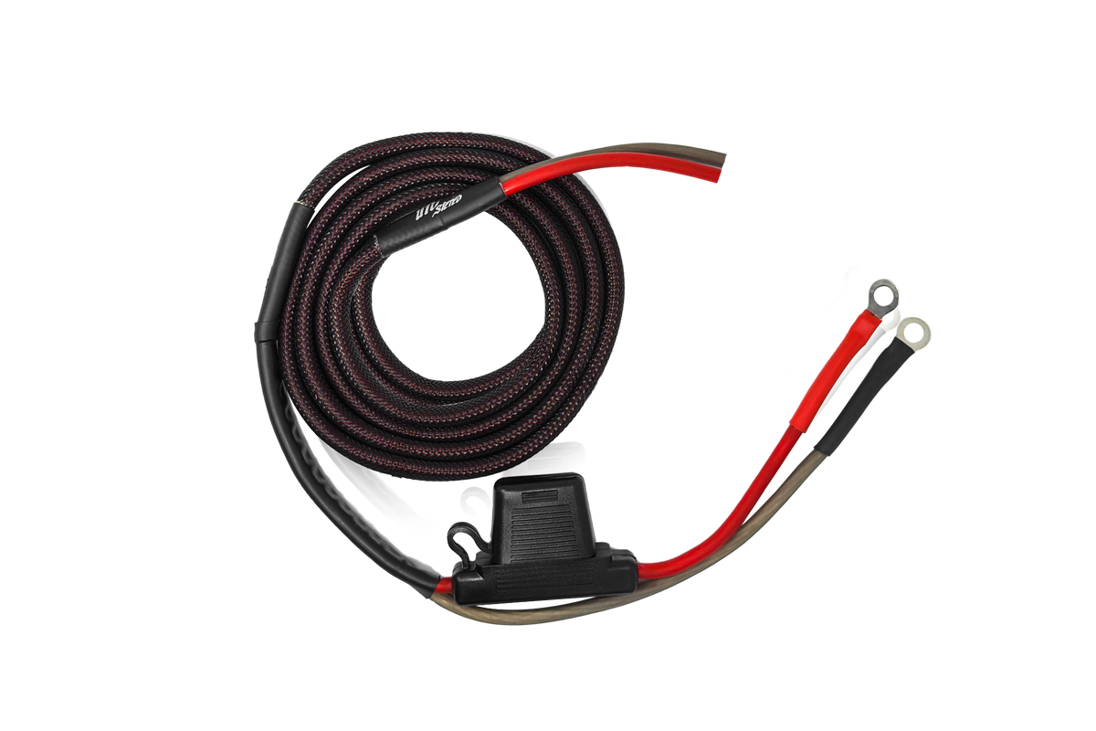 UTV Stereo 147" 80A Fused Amplifier Power Harness