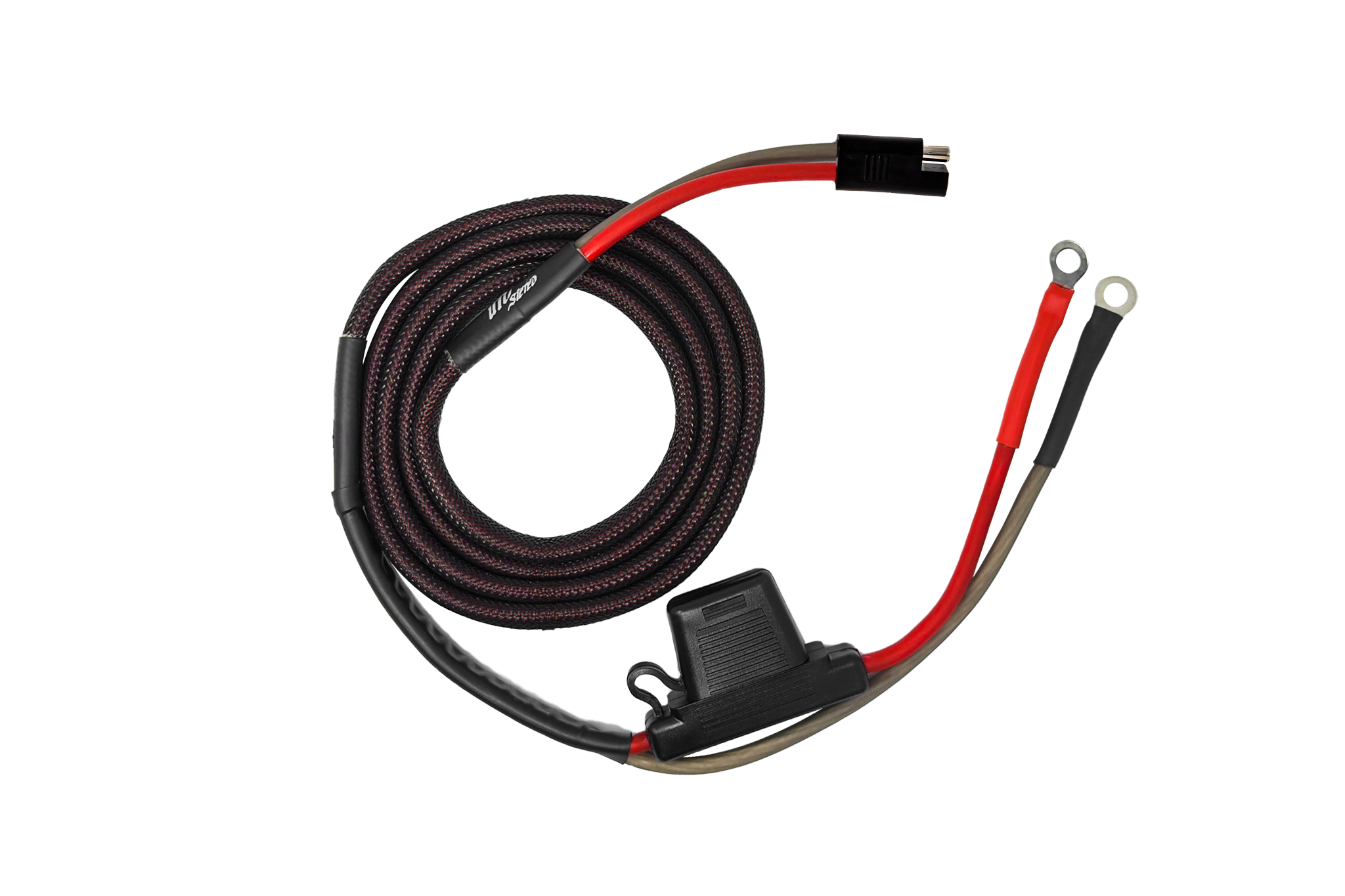 Photo of 86" Power Harness for Amplifier Installation - 80Amp Fused | UTVS-HRN-AMP-PWR-86 by UTV Stereo - Premium Amp Harness For Can-Am X3 and RZR Pro Series for UTVs / Side by Sides