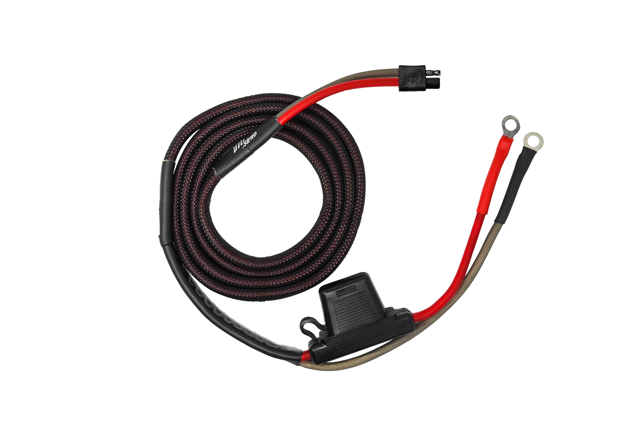 Photo of 86" Power Harness for Amplifier Installation - 80Amp Fused | UTVS-HRN-AMP-PWR-86 by UTV Stereo - Premium Amp Harness For Can-Am X3 and RZR Pro Series for UTVs / Side by Sides