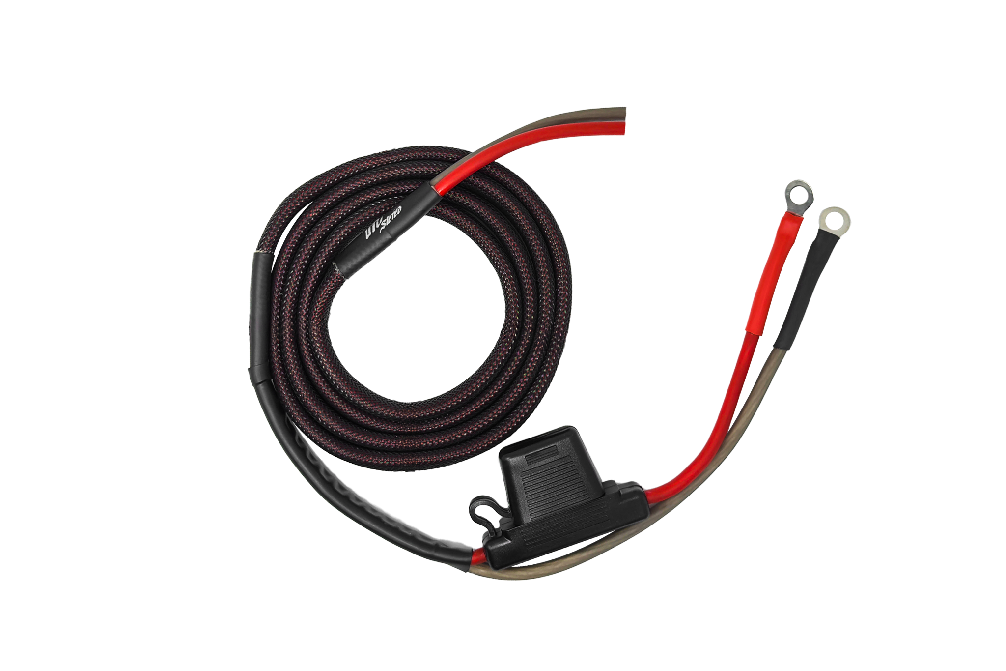 Photo of 86" Power Harness for Amplifier Installation - 80Amp Fused | UTVS-HRN-AMP-PWR-86 by UTV Stereo - Premium Amp Harness For Can-Am X3 and RZR Pro Series for UTVs / Side by Sides