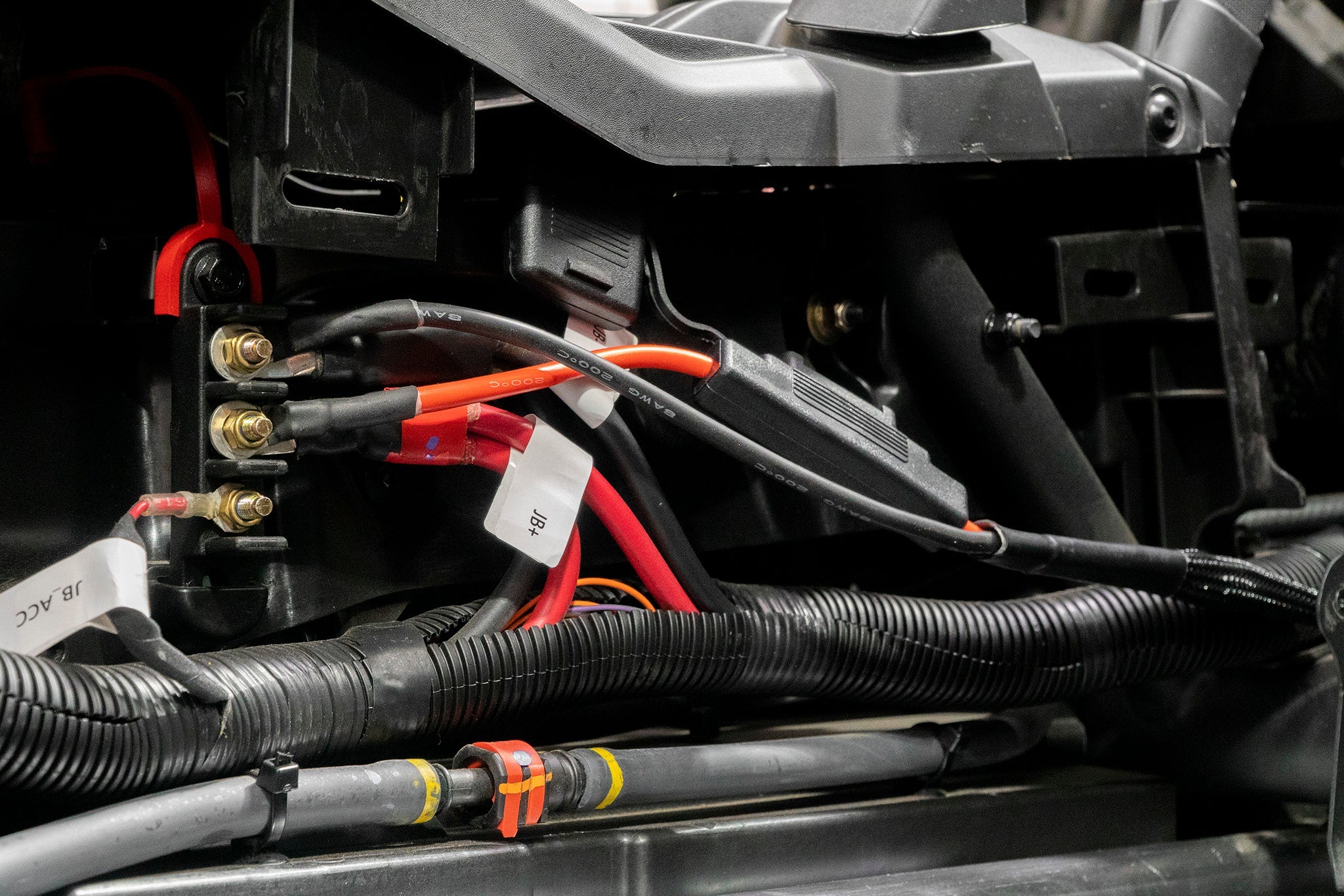 Photo of 86" Power Harness for Amplifier Installation - 80Amp Fused | UTVS-HRN-AMP-PWR-86 by UTV Stereo - Premium Amp Harness For Can-Am X3 and RZR Pro Series for UTVs / Side by Sides