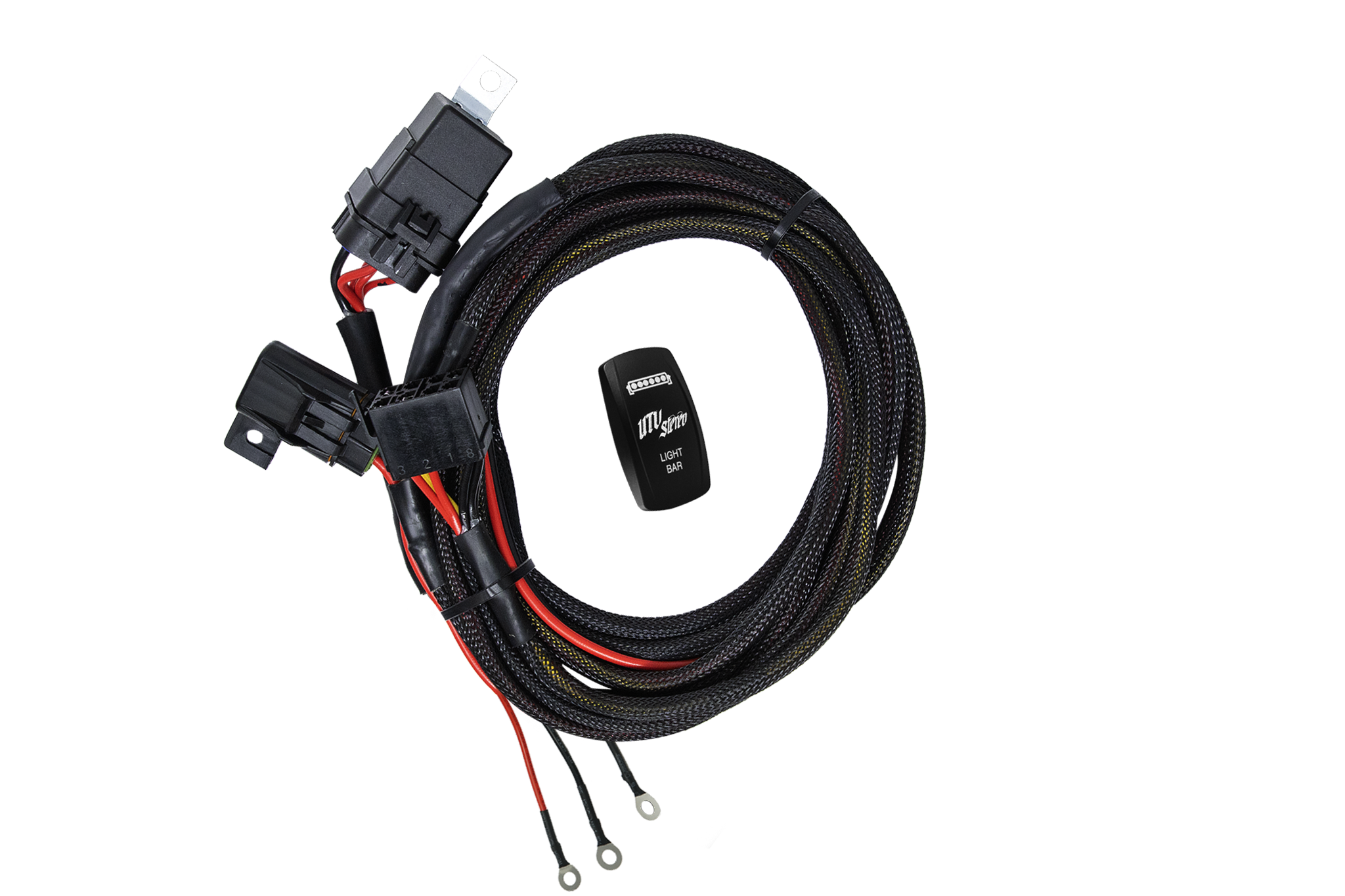 Photo of High Current Harness + Rocker Switch | UTVS-HRN-HC-RKR by UTV Stereo - Premium Accessory Wire Harness for UTVs / Side by Sides