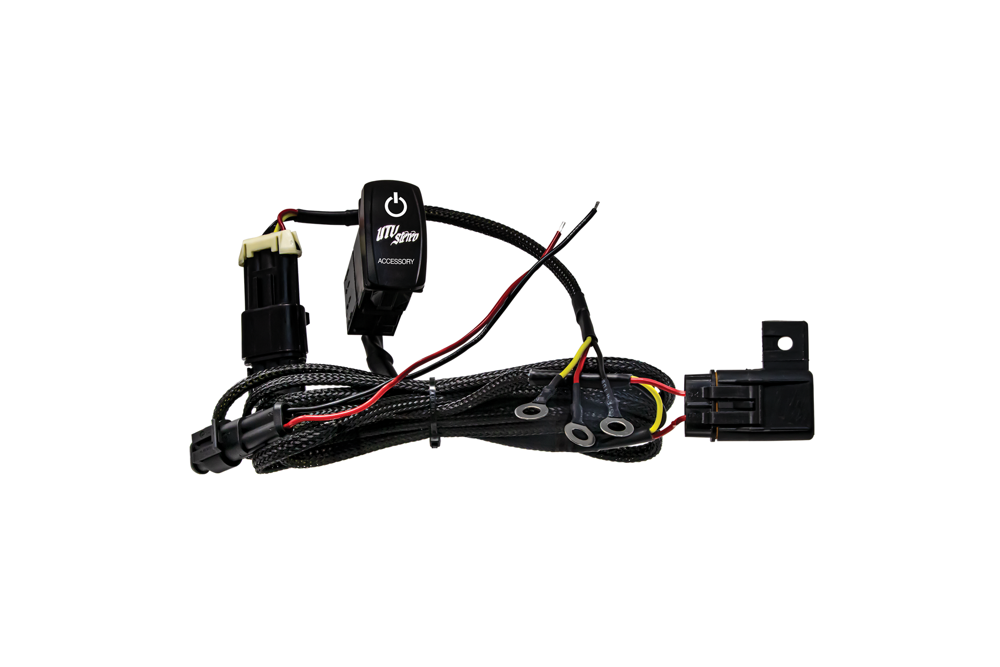 Photo of Low Current Harness + Rocker Switch | UTVS-HRN-LC-ACC by UTV Stereo - Premium Source Unit Wire Harness for UTVs / Side by Sides