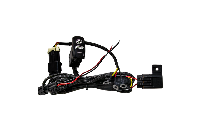 Photo of Source Unit Harness + Rocker Switch | UTVS-HRN-LC-SRC by UTV Stereo - Premium Source Unit Wire Harness for UTVs / Side by Sides