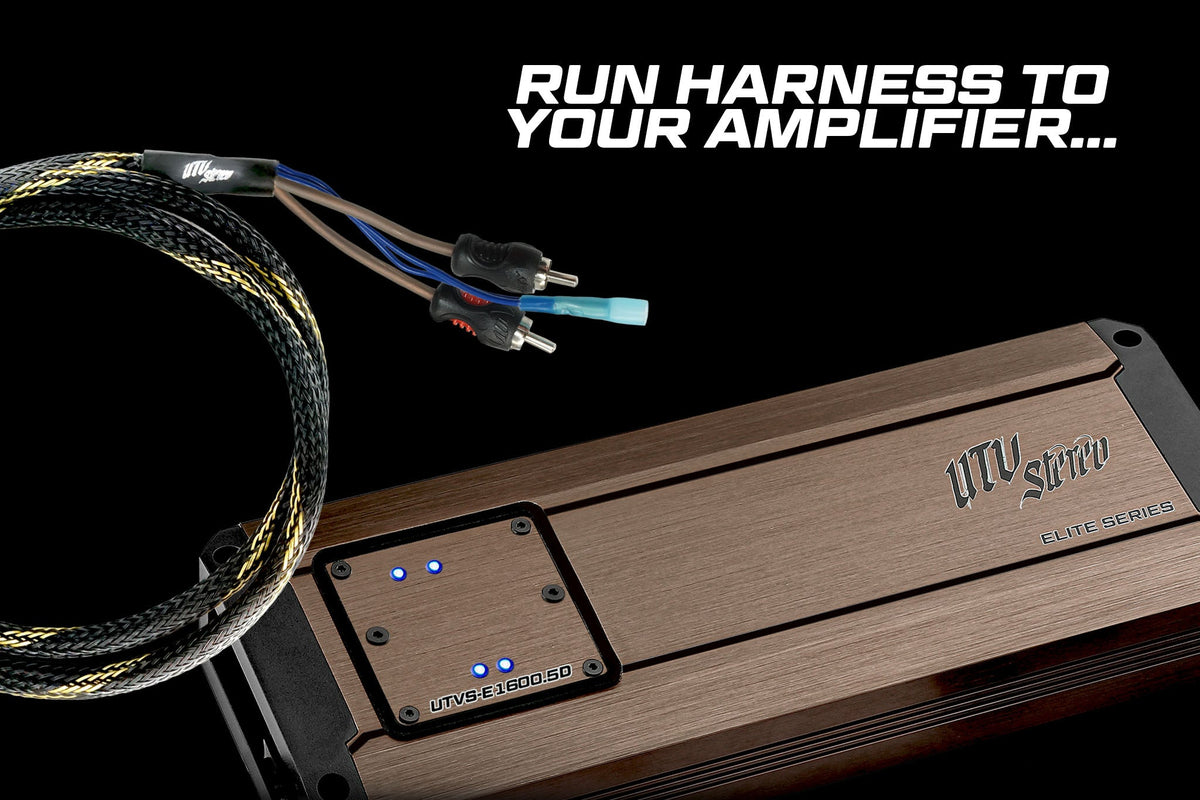 UTV Stereo 20 ft RCA Harness for Overhead Audio Systems