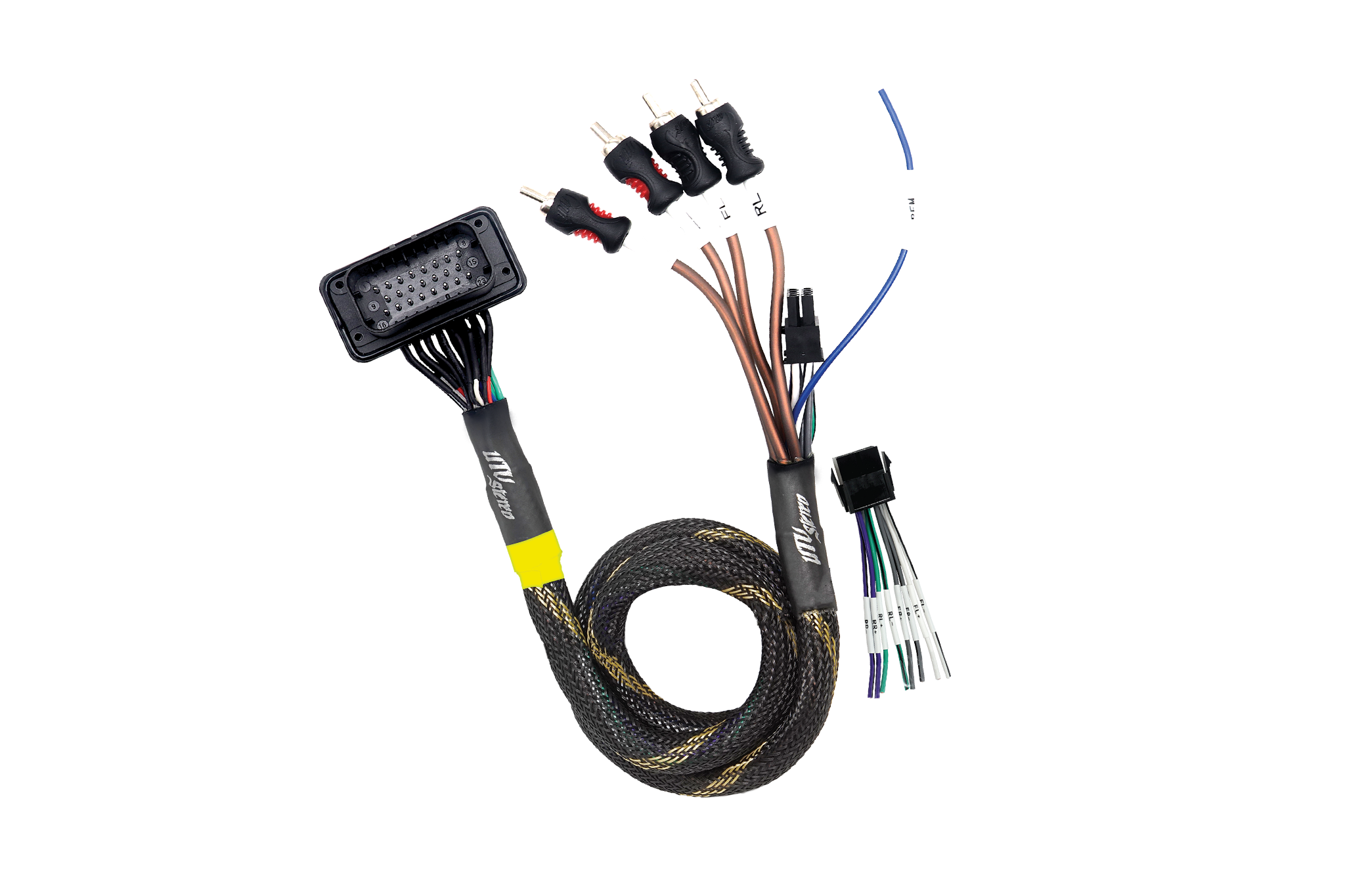 Photo of JBL® RCA Output Harness | UTVS-JBL-RC-RCA-OUT by UTV Stereo - Premium JBL Harness for UTVs / Side by Sides