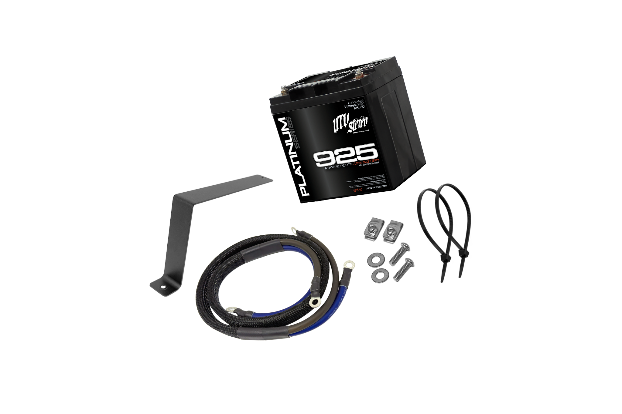 Photo of UTV Stereo - '20-'26 RZR Pro Series 2nd Battery Kit (4-Seat Models) | UTVS-PRO-2BATT-KIT-4 by UTV Stereo - Premium Powersports AGM Battery for UTVs / Side by Sides