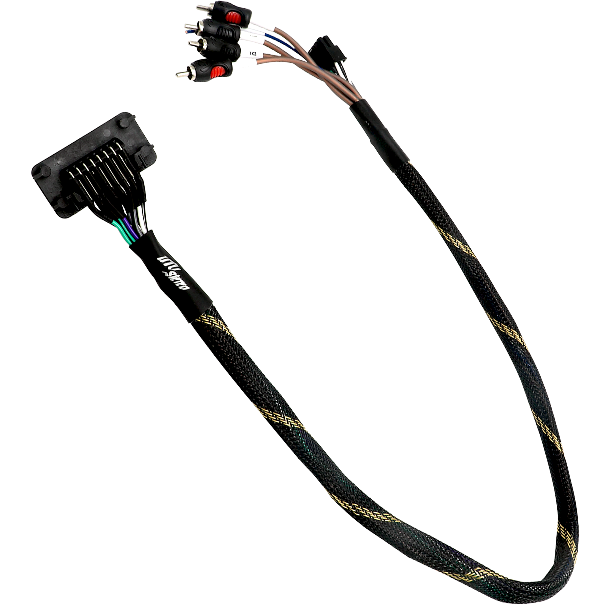 Photo of RZR® Pro Series Ride Command Front & Rear RCA Output + Speaker Wire & Remote | UTVS-PRO-RC-RCA-OUT by UTV Stereo - Premium RZR Ride Command Harness for UTVs / Side by Sides