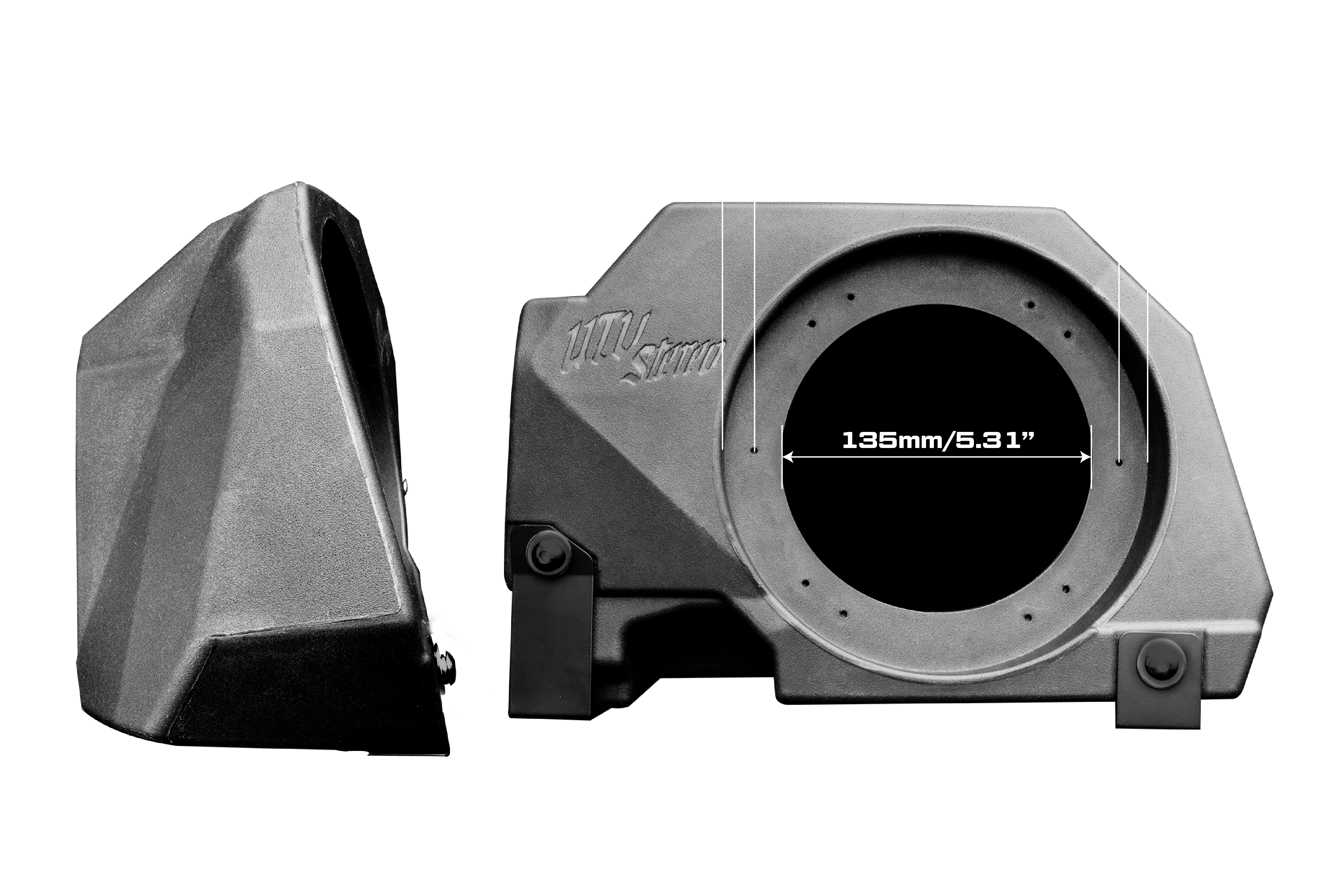 Photo of RZR® Pro Series 6.5" Rear Seat Speaker Pods V3 - Unloaded | UTVS-PRO-RP65 by UTV Stereo - Premium 2023-2025 Polaris RZR 6.5" Speaker Enclosures for UTVs / Side by Sides