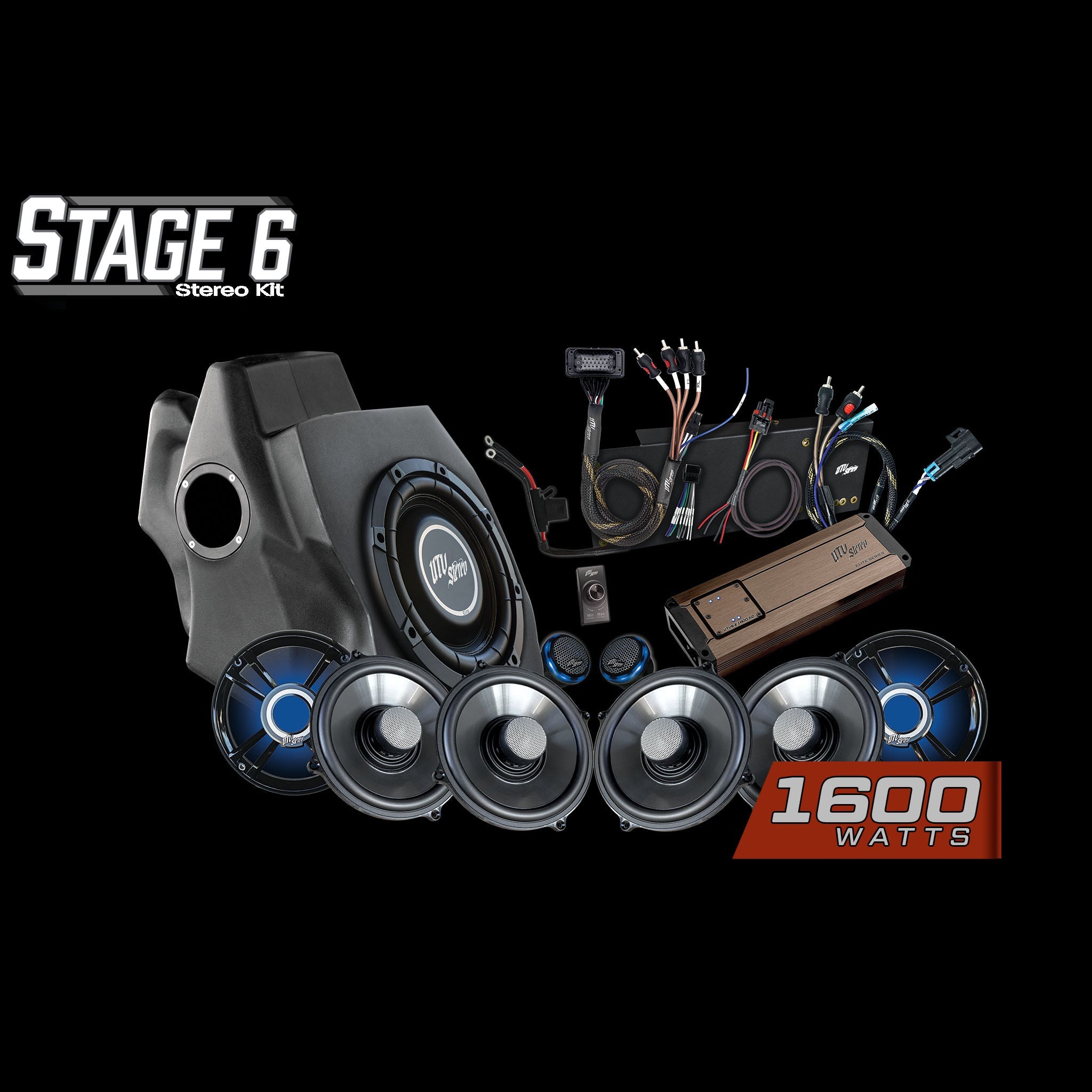 Photo of RZR® Pro Series Ride Command® Stage 6 Stereo Kit | UTVS-PRO-S6-RC by UTV Stereo - Premium Polaris RZR Stage Kit for UTVs / Side by Sides