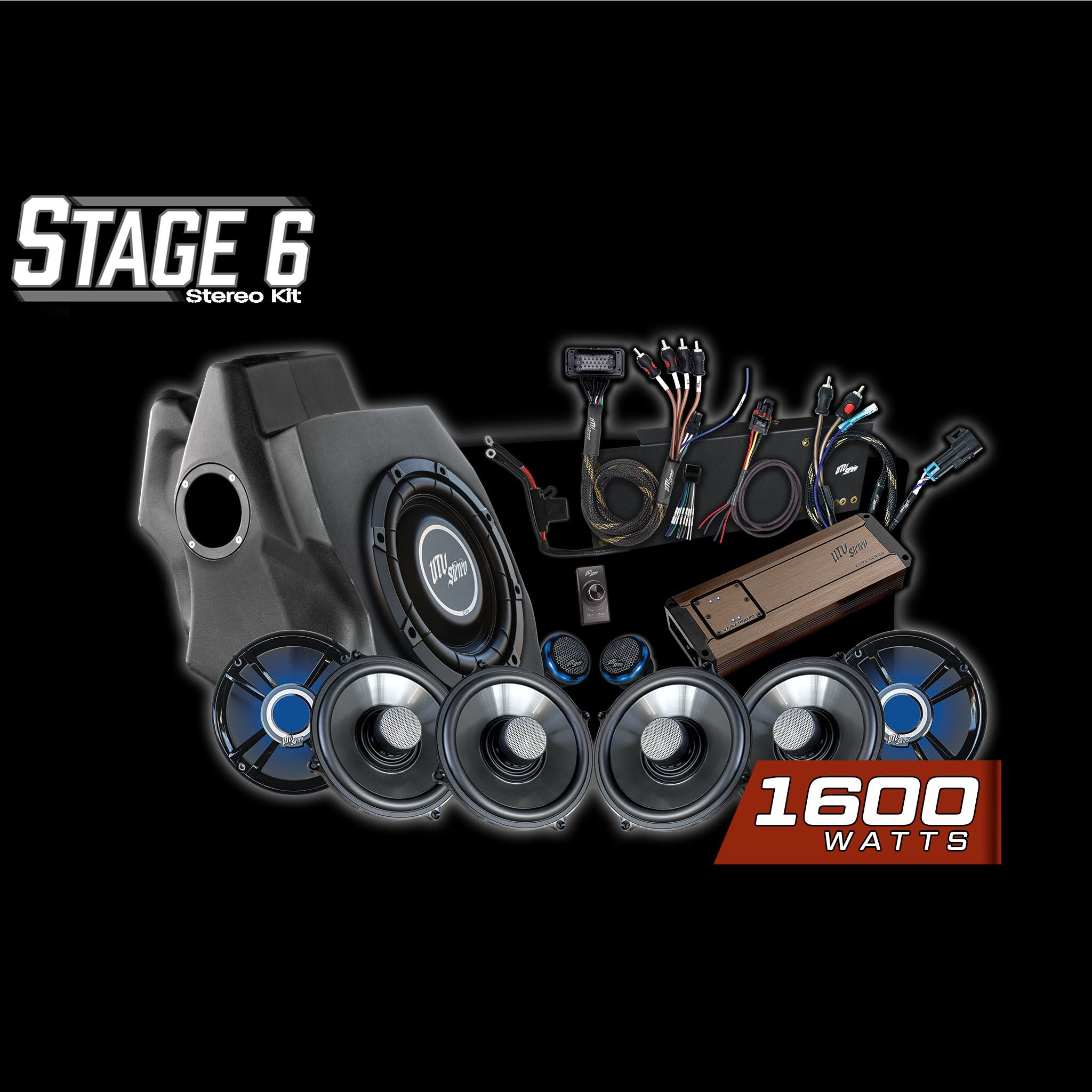 Photo of RZR® Pro Series Ride Command® Stage 6 Stereo Kit | UTVS-PRO-S6-RC by UTV Stereo - Premium Polaris RZR Stage Kit for UTVs / Side by Sides