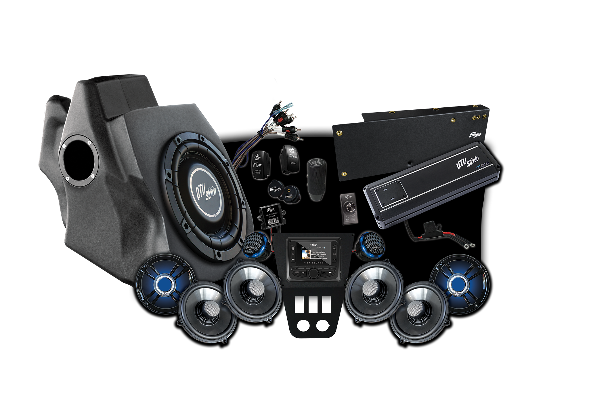 Photo of RZR® Pro Series Signature Stage 6 Stereo Kit | UTVS-PRO-S6-S by UTV Stereo - Premium Polaris Pro Series RZR Stage Kit for UTVs / Side by Sides
