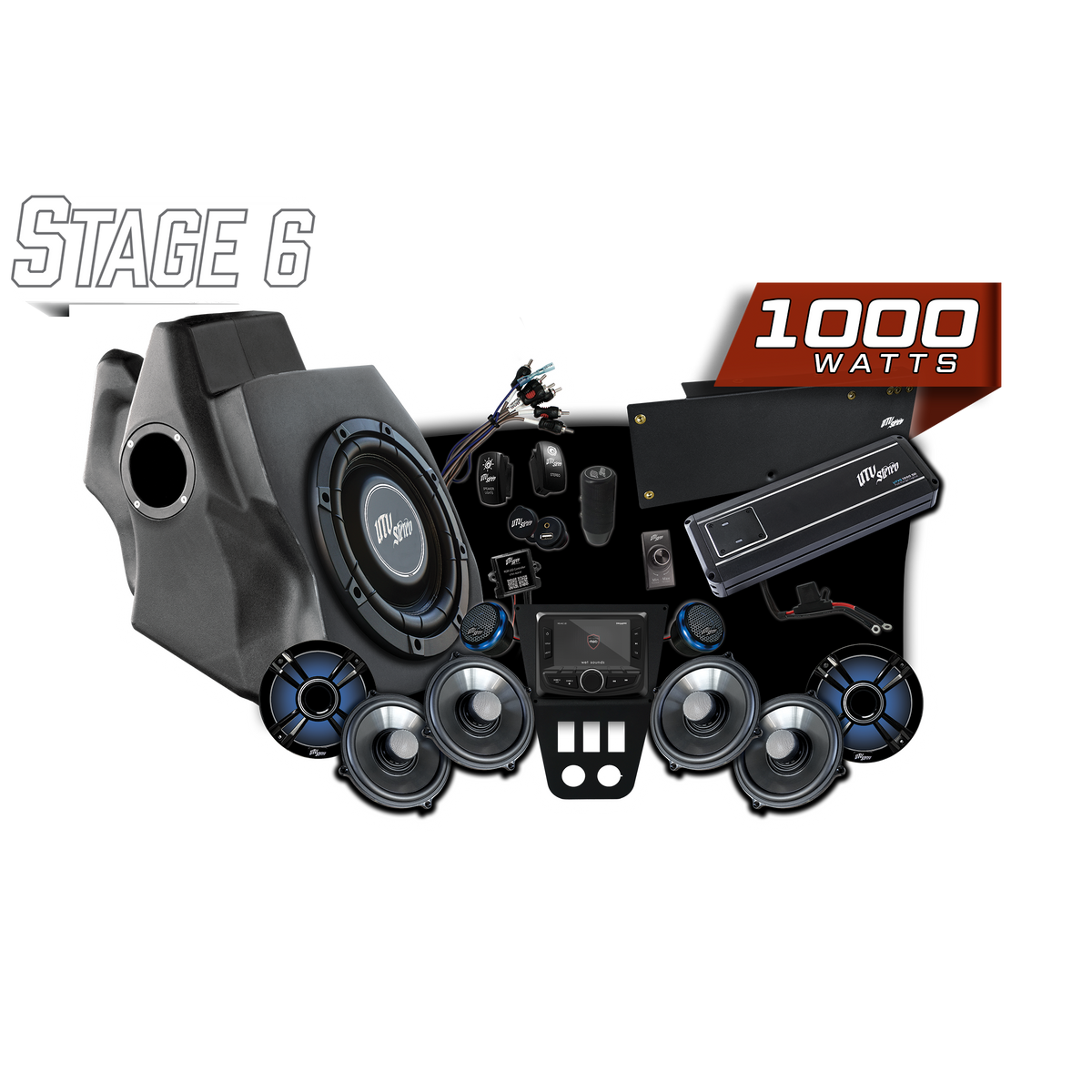 UTV Stereo 2020-2024 RZR Pro Signature Stage 6 Stereo Kit