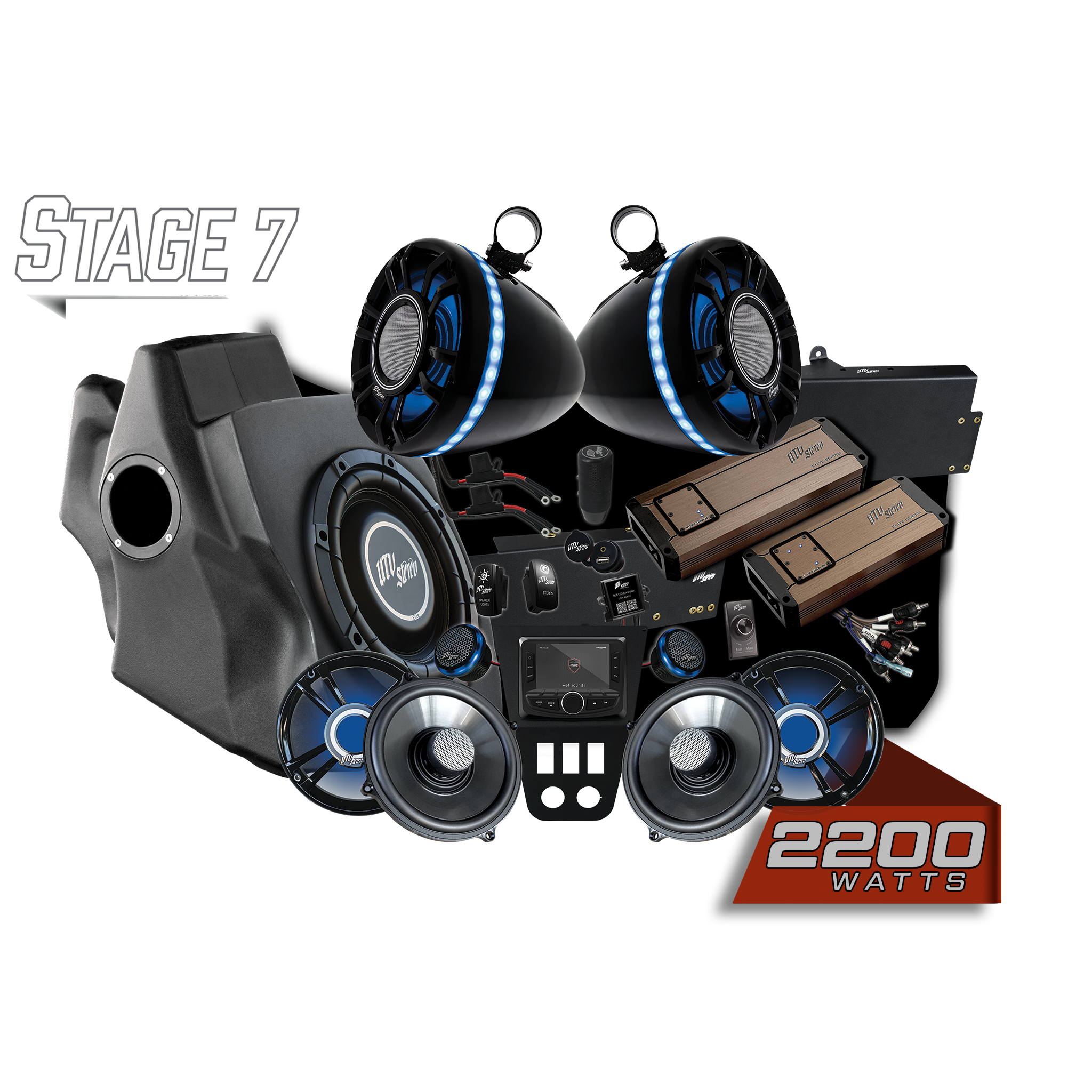 UTV Stereo - '20-'24 RZR Pro Series Elite Stage 7 Stereo Kit | UTVS-PRO-S7-E