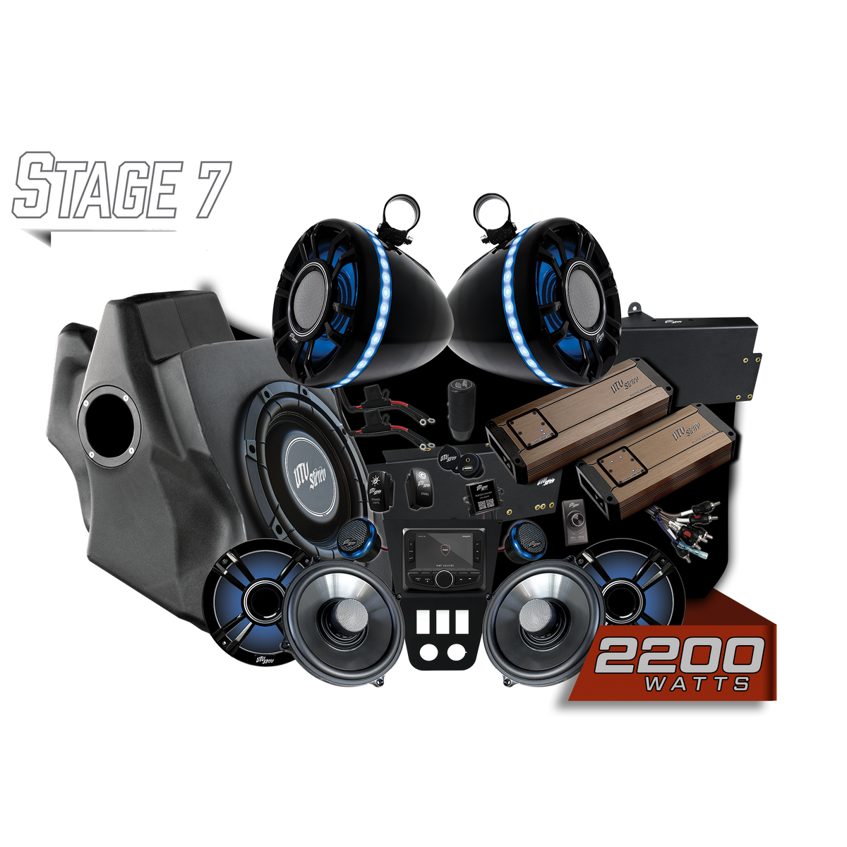 '20-'24 RZR® Pro Series Elite Stage 7 Stereo Kit | UTVS-PRO-S7-E