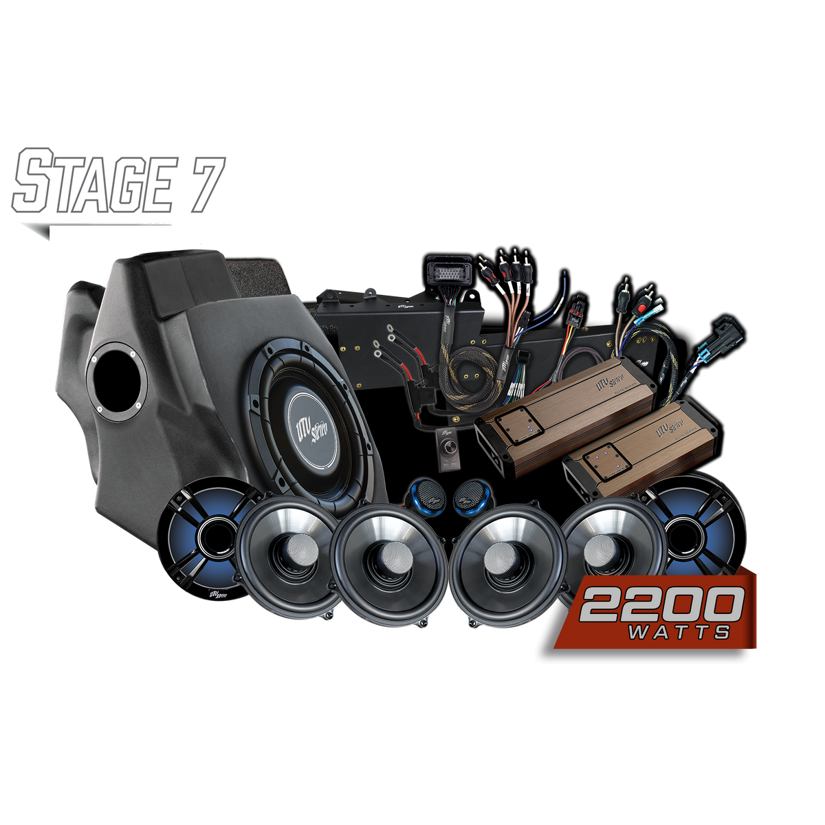 UTV Stereo 2020-2024 RZR Pro Ride Command Stage 7 stereo kit