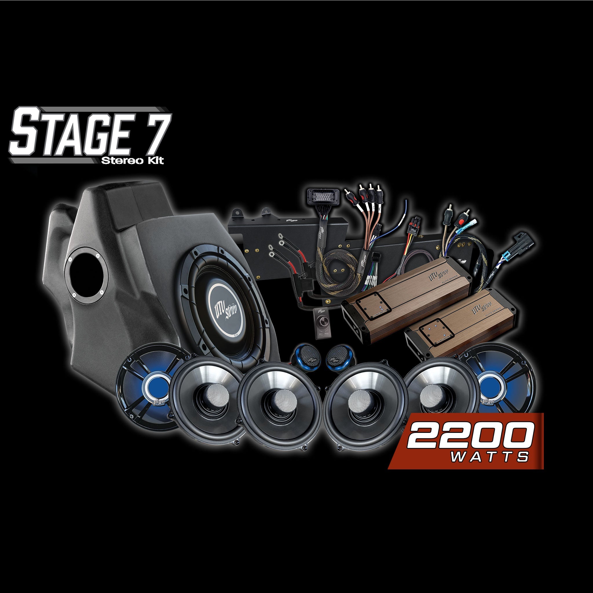 Photo of RZR® Pro Series Ride Command® Stage 7 Stereo Kit | UTVS-PRO-S7-RC by UTV Stereo - Premium Polaris RZR Stage Kit for UTVs / Side by Sides