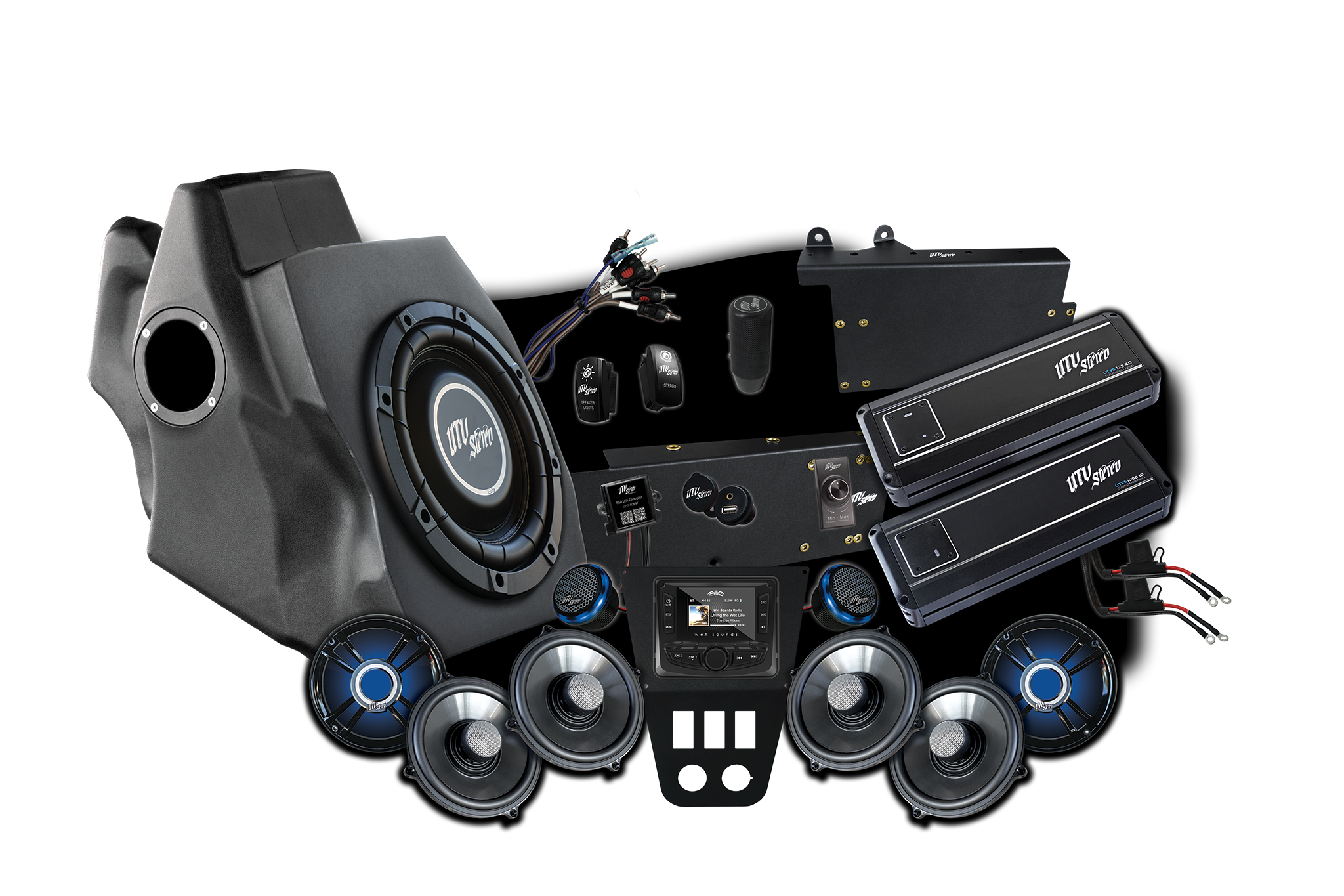 Photo of RZR® Pro Series Signature Stage 7 Stereo Kit | UTVS-PRO-S7-S by UTV Stereo - Premium Polaris RZR Stage Kit for UTVs / Side by Sides
