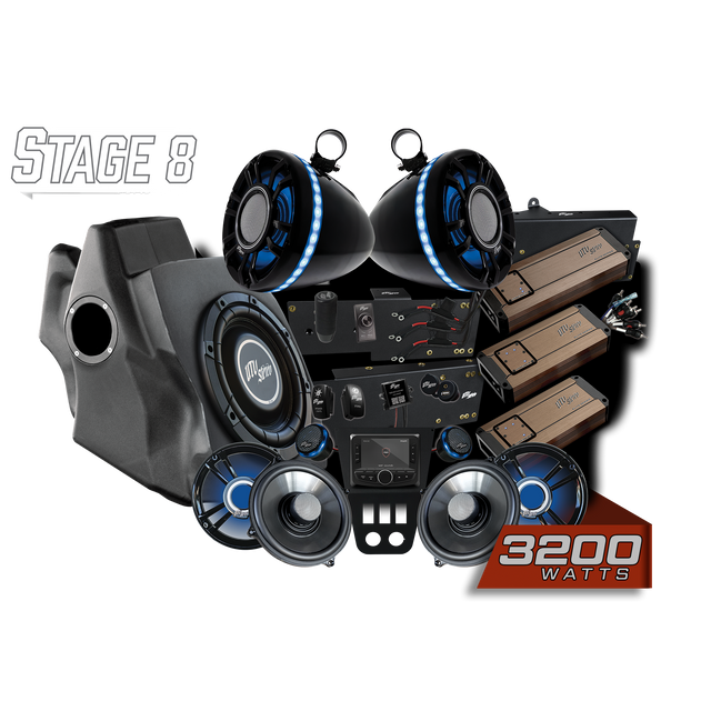 Photo of RZR® Pro Series Elite Stage 8 Stereo Kit | UTVS-PRO-S8-E by UTV Stereo - Premium Polaris RZR Stage Kit for UTVs / Side by Sides