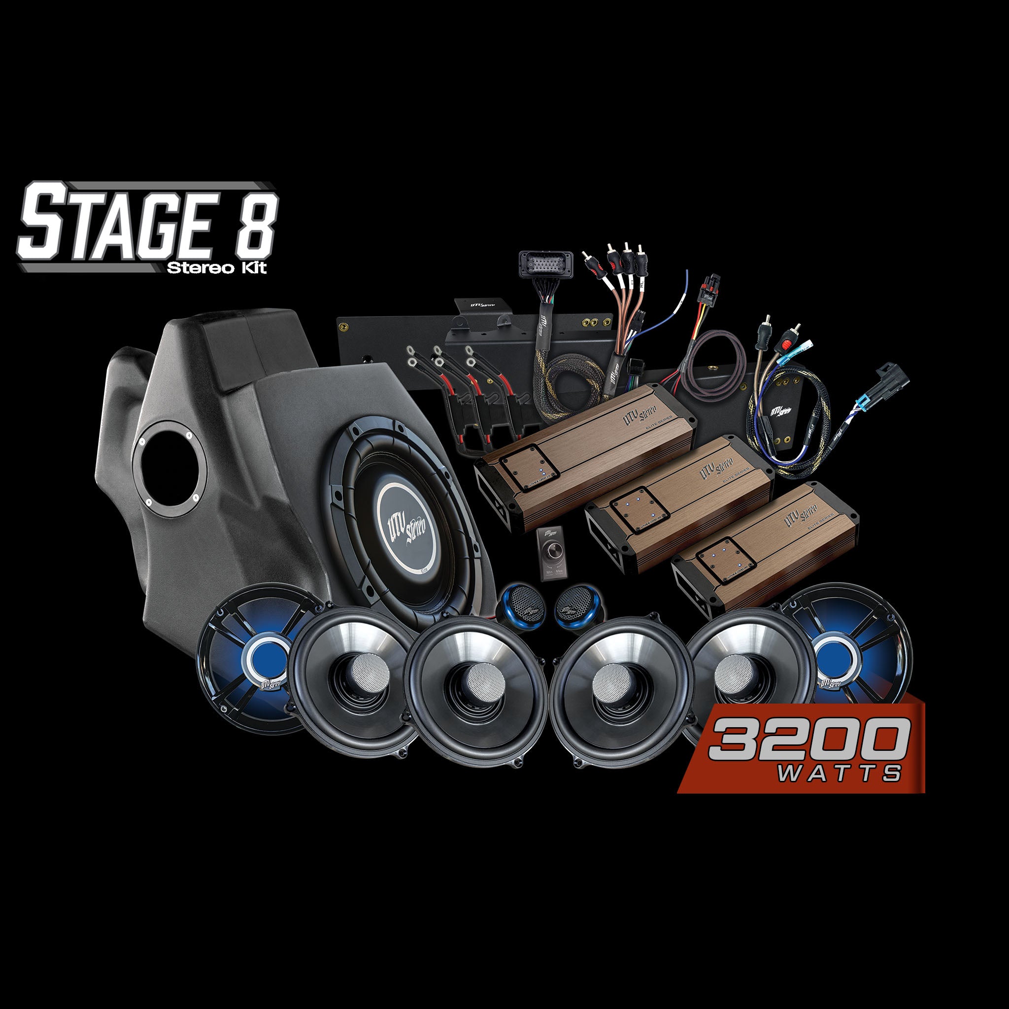 Photo of RZR® Pro Series Ride Command® Stage 8 Stereo Kit | UTVS-PRO-S8-RC by UTV Stereo - Premium Polaris RZR Stage Kit for UTVs / Side by Sides
