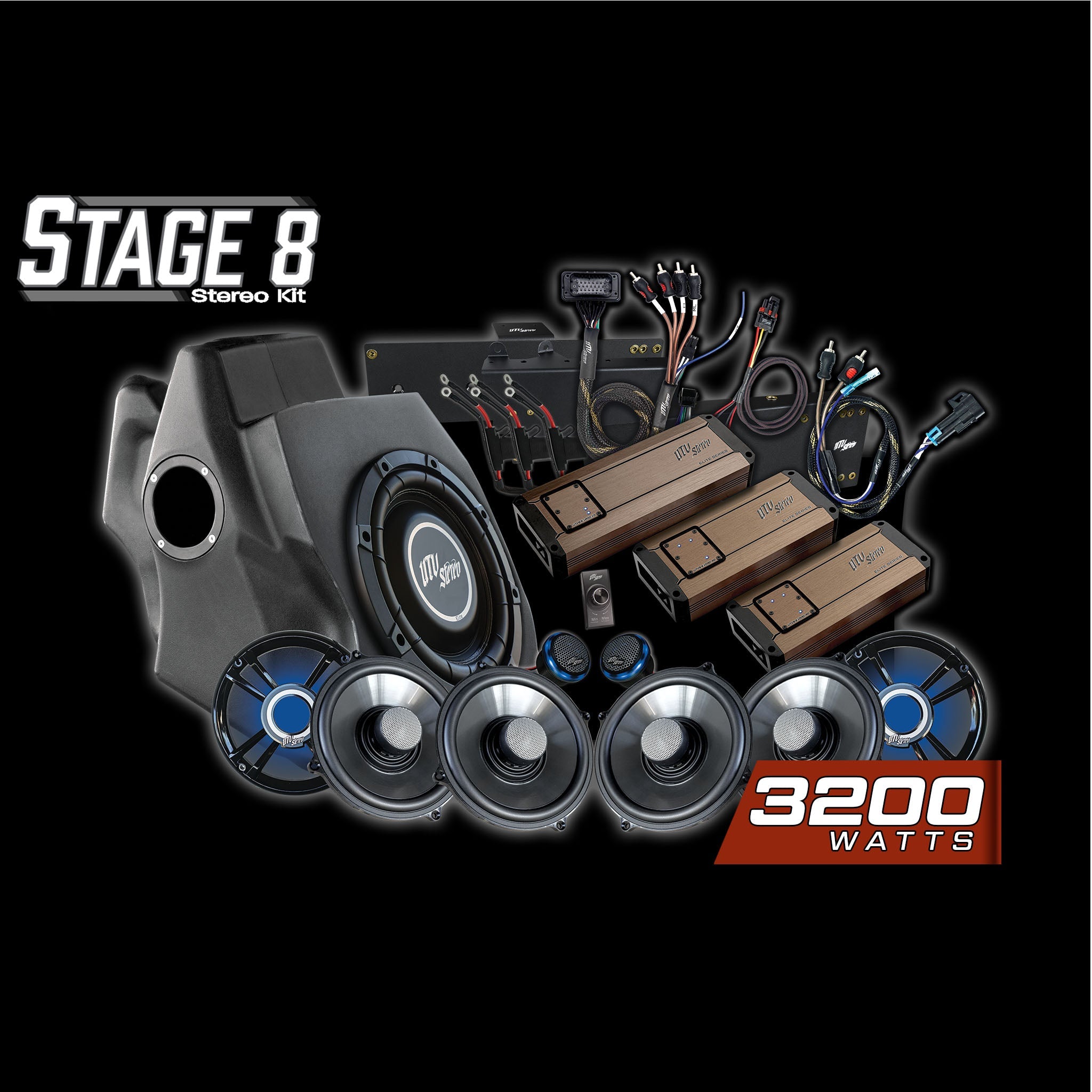 Photo of RZR® Pro Series Ride Command® Stage 8 Stereo Kit | UTVS-PRO-S8-RC by UTV Stereo - Premium Polaris RZR Stage Kit for UTVs / Side by Sides