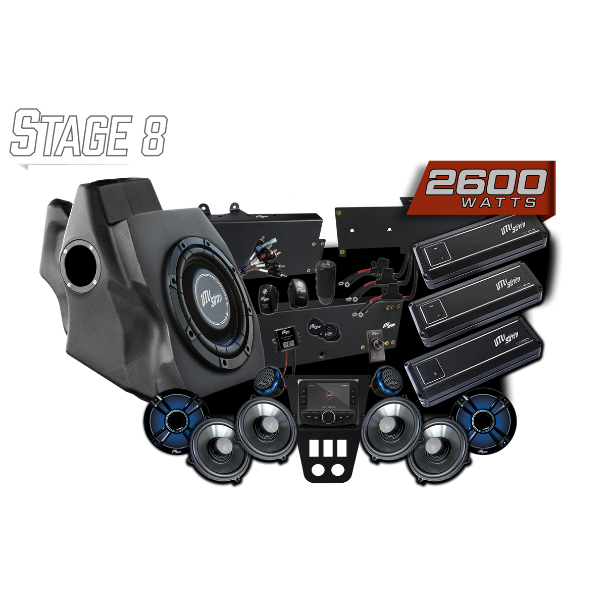 UTV Stereo 2020-2024 RZR Pro Signature Stage 8 Stereo Kit