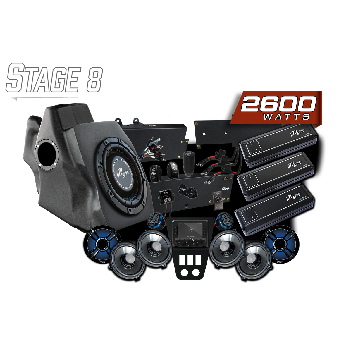 UTV Stereo 2020-2024 RZR Pro Signature Stage 8 Stereo Kit