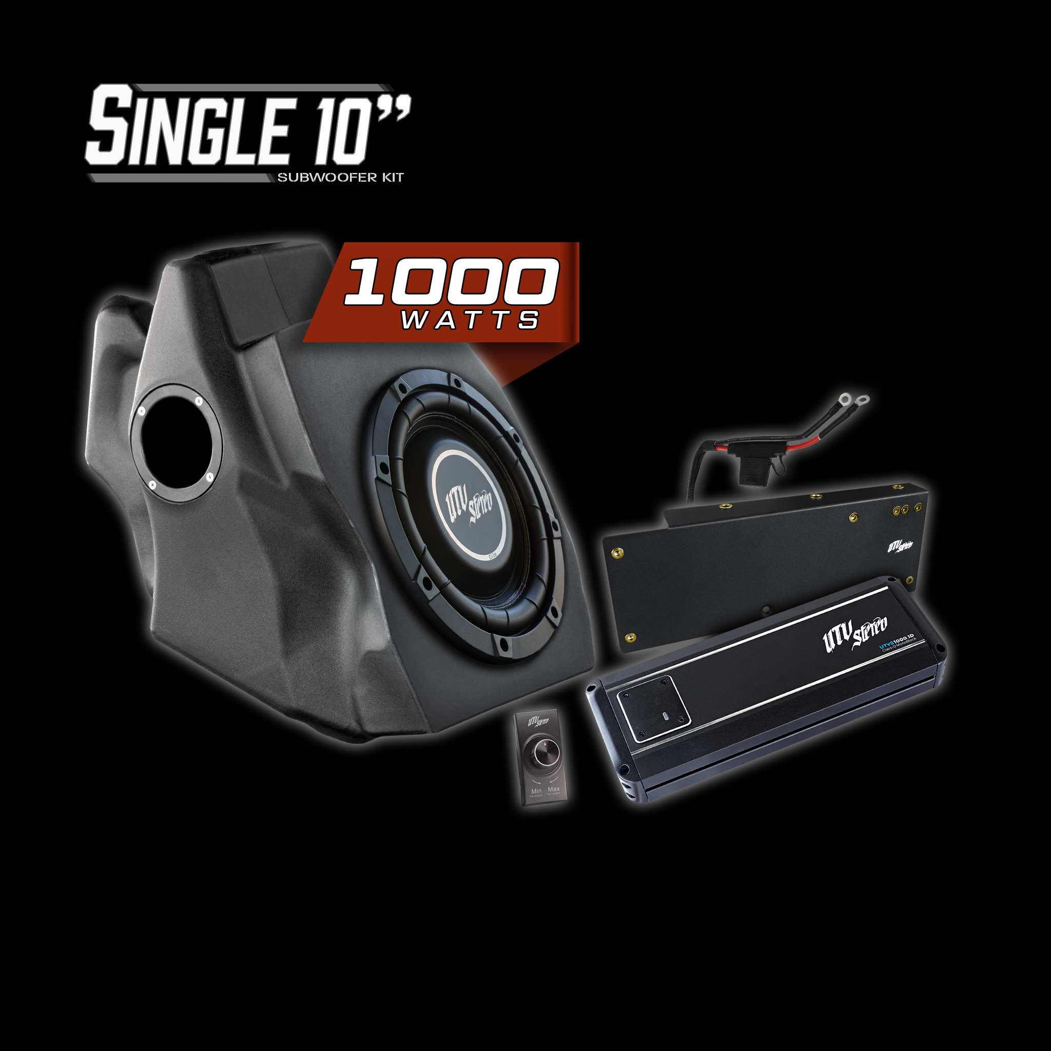 UTV Stereo - '20-'24 RZR Pro Series 1000W Subwoofer | UTVS-PRO-SUB-1000-1