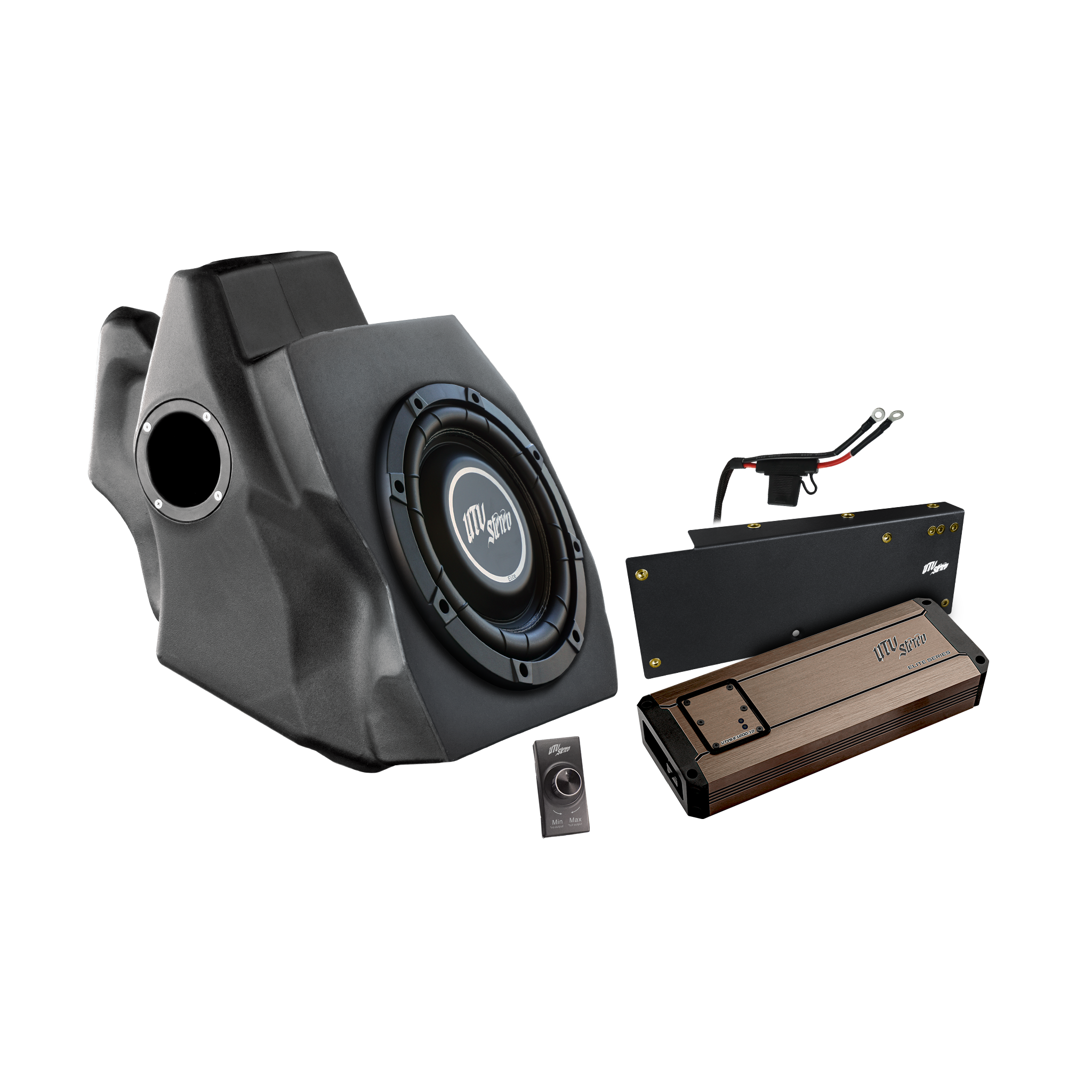 Photo of RZR® Pro Series 1200W Subwoofer Kit Subwoofer Kit | UTVS-PRO-SUB-1200-1 by UTV Stereo - Premium RZR Pro Series Subwoofer Kit for UTVs / Side by Sides
