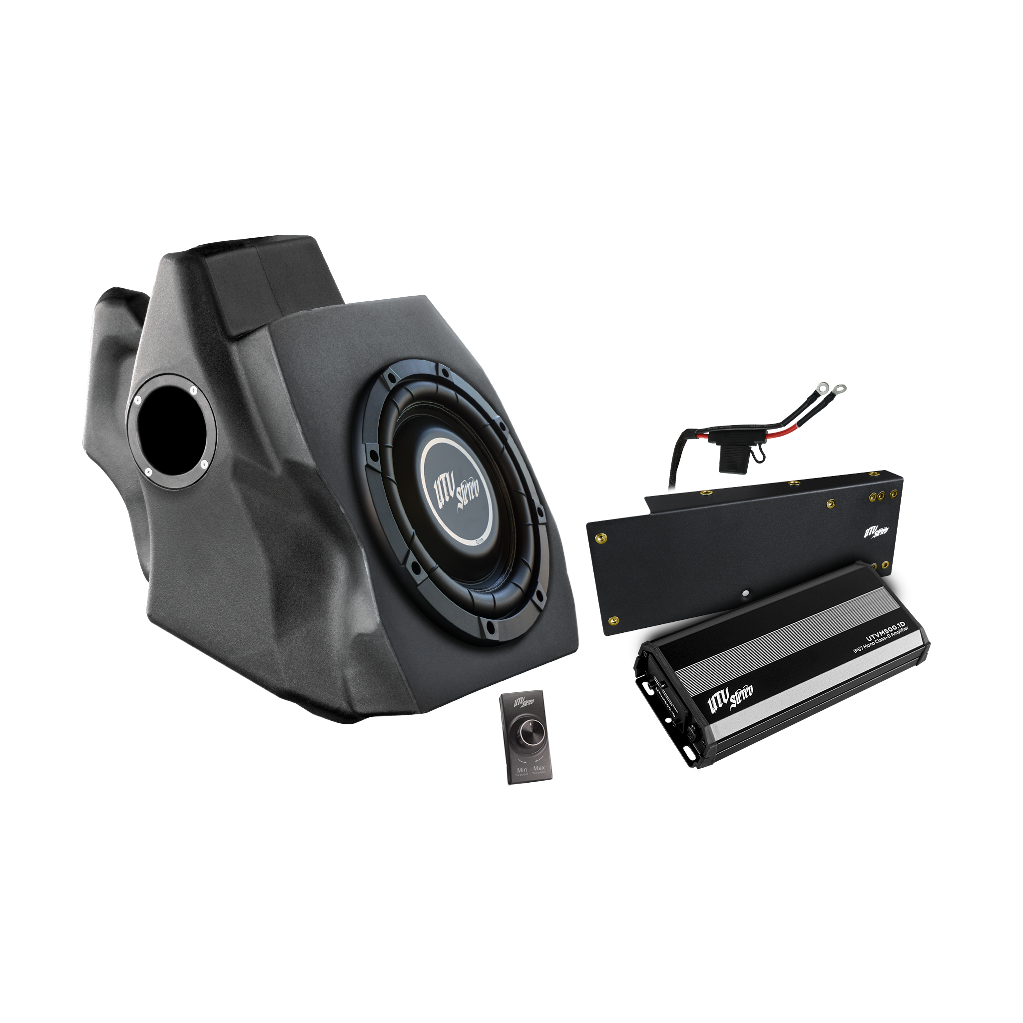 Photo of RZR® Pro Series 500W Subwoofer Kit Subwoofer Kit | UTVS-PRO-SUB-500-1 by UTV Stereo - Premium RZR Pro Series Subwoofer Kit for UTVs / Side by Sides