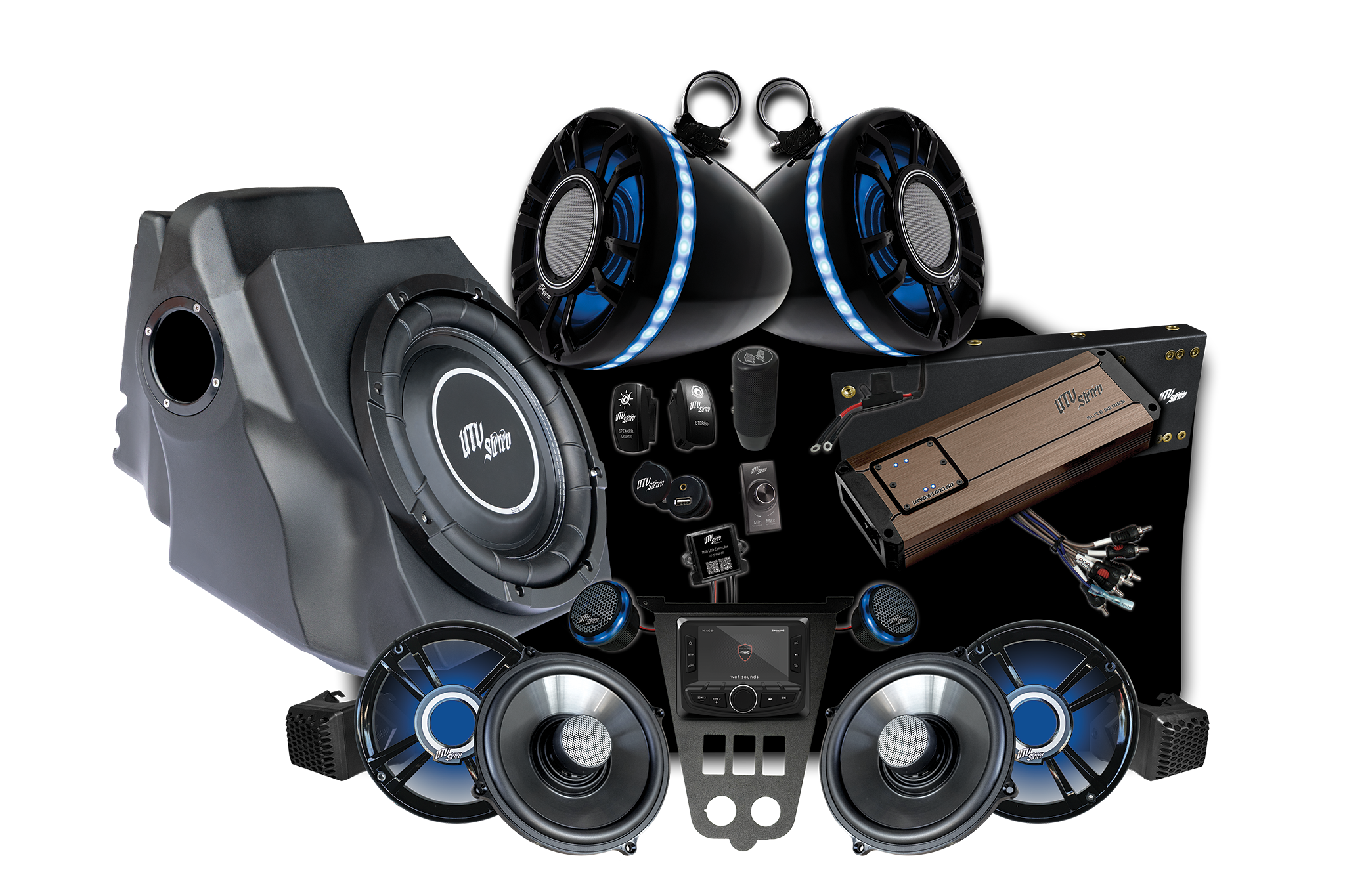 Photo of 2025+ RZR® Pro Series Elite Stage 6 Stereo Kit | UTVS-PRO2-S6-E by UTV Stereo - Premium Polaris RZR Stage Kit for UTVs / Side by Sides
