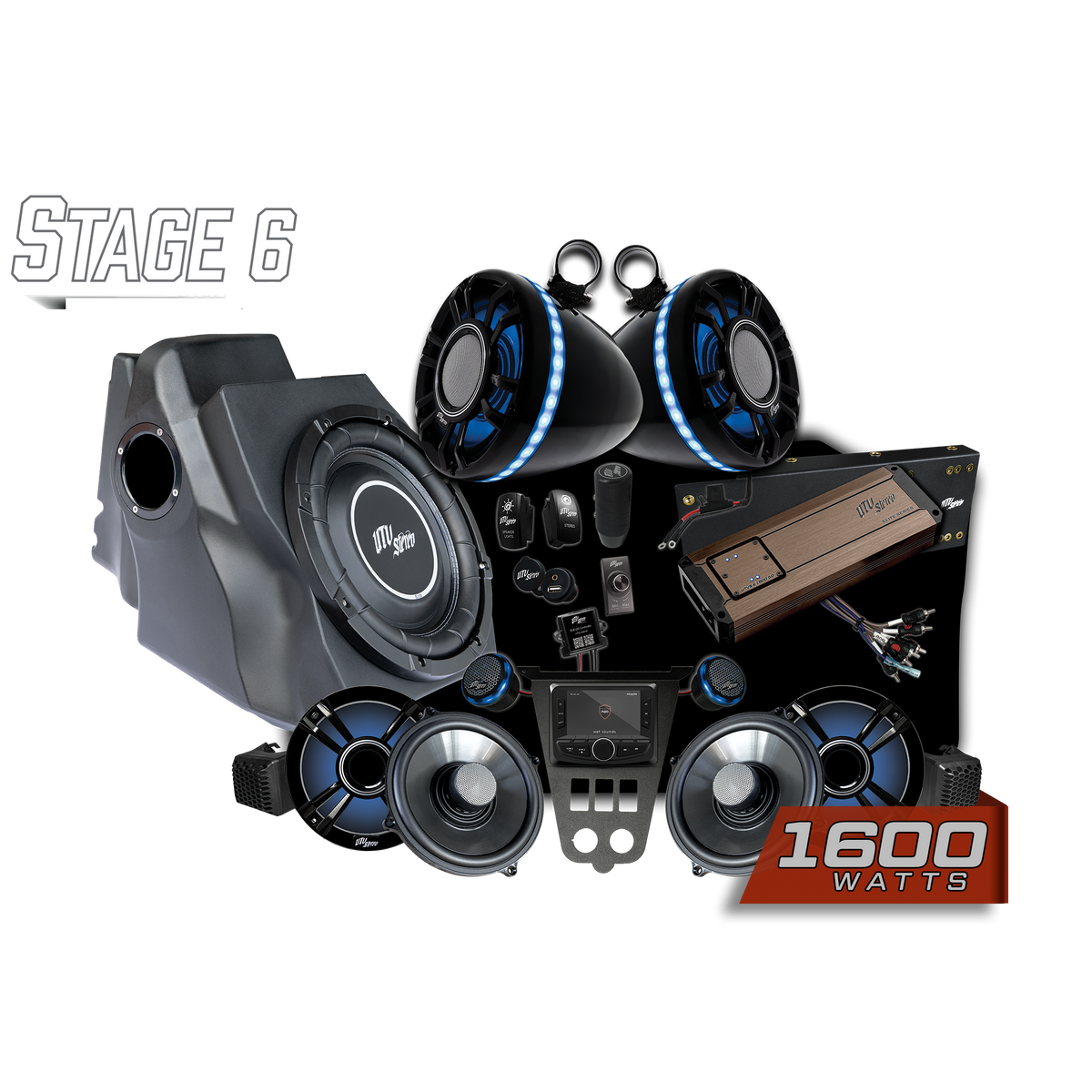 '25-'26 RZR® Pro Series Elite Stage 6 Stereo Kit | UTVS-PRO2-S6-E