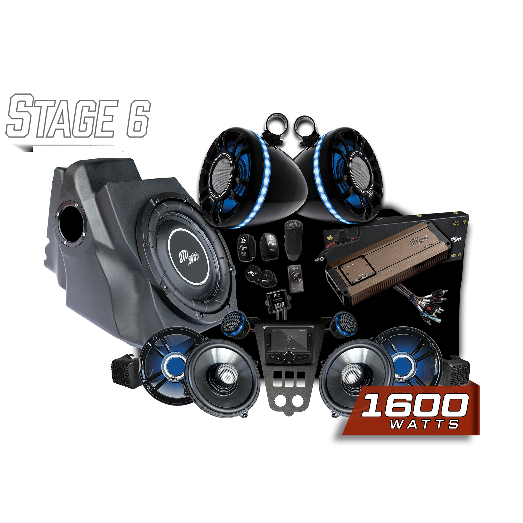 Photo of 2025+ RZR® Pro Series Elite Stage 6 Stereo Kit | UTVS-PRO2-S6-E by UTV Stereo - Premium Polaris RZR Stage Kit for UTVs / Side by Sides