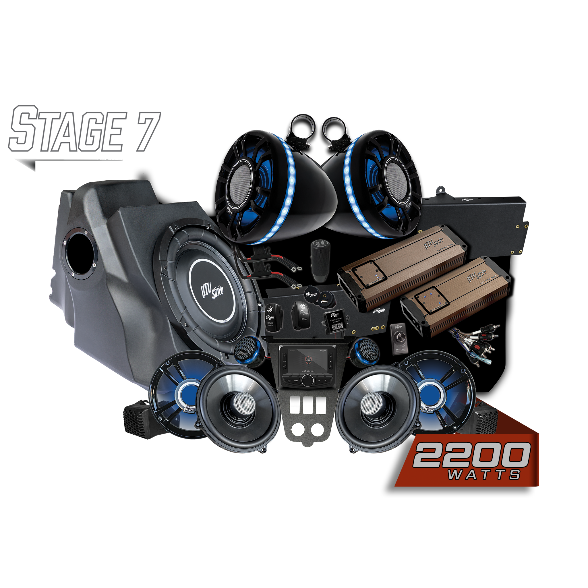 Photo of 2025+ RZR® Pro Series Elite Stage 7 Stereo Kit | UTVS-PRO2-S7-E by UTV Stereo - Premium Polaris RZR Stage Kit for UTVs / Side by Sides
