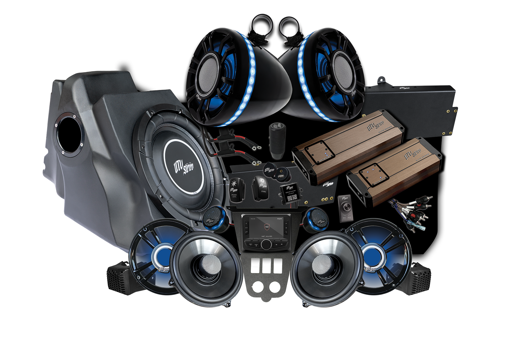 Photo of 2025+ RZR® Pro Series Elite Stage 7 Stereo Kit | UTVS-PRO2-S7-E by UTV Stereo - Premium Polaris RZR Stage Kit for UTVs / Side by Sides