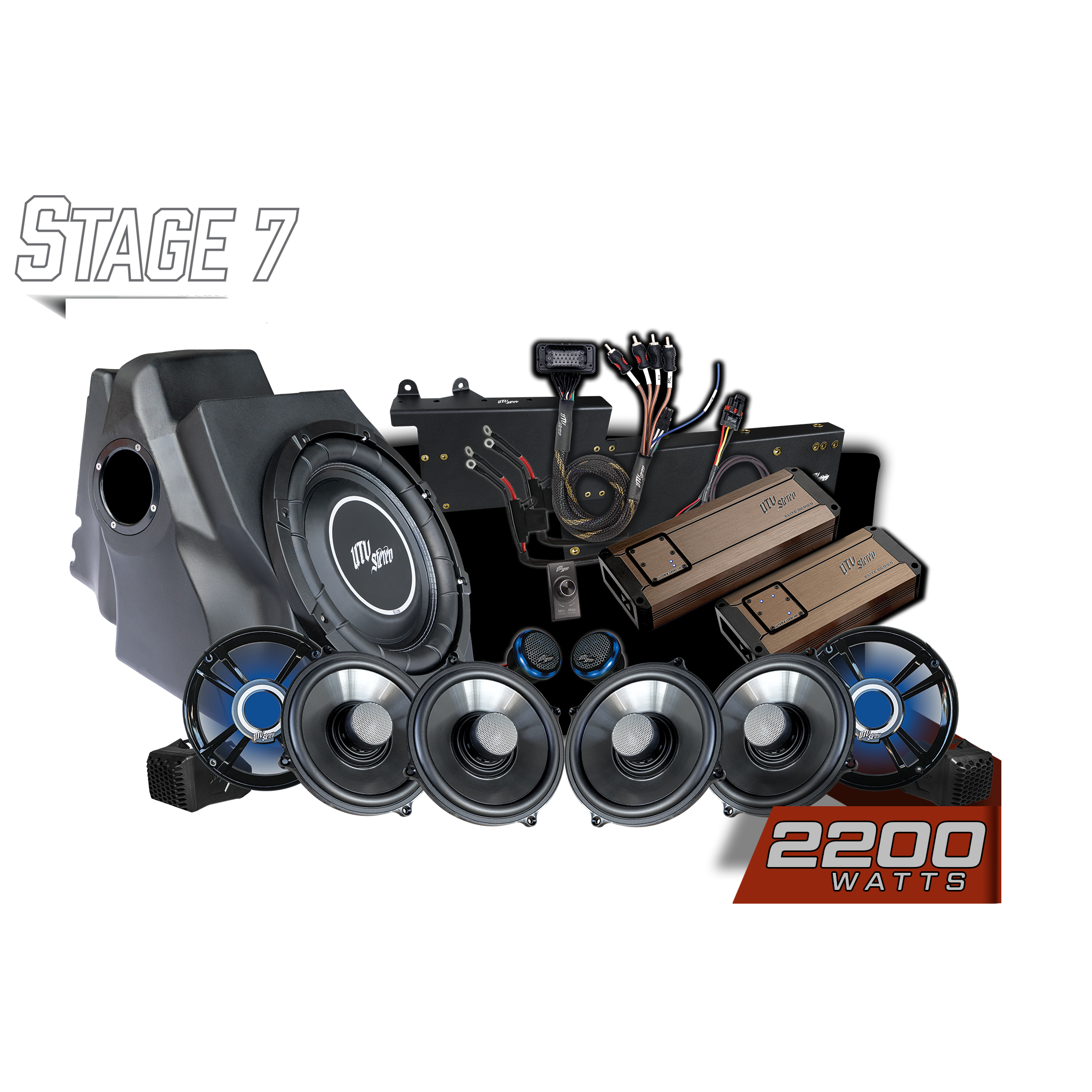 Photo of 2025+ RZR® Pro Series Ride Command® Stage 7 Stereo Kit | UTVS-PRO2-S7-RC by UTV Stereo - Premium Polaris RZR Stage Kit for UTVs / Side by Sides