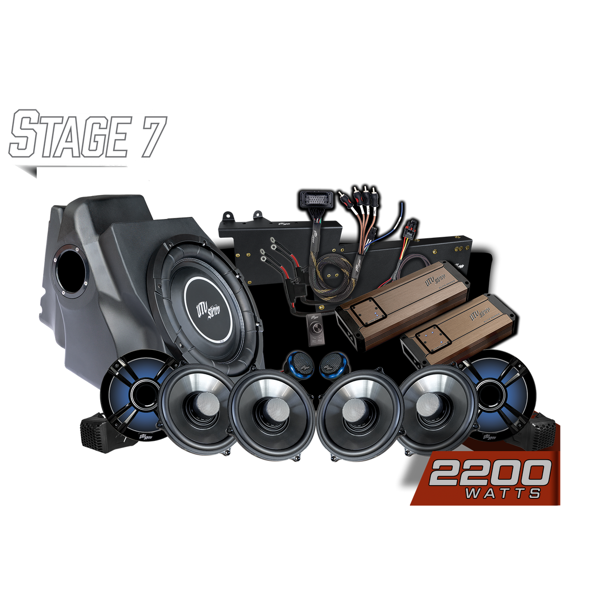 UTV Stereo 2025-2026 RZR Pro Ride Command Stage 7 stereo kit