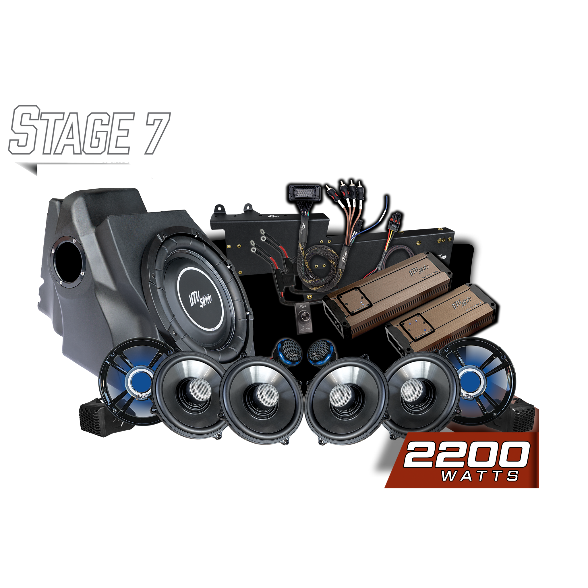 Photo of 2025+ RZR® Pro Series Ride Command® Stage 7 Stereo Kit | UTVS-PRO2-S7-RC by UTV Stereo - Premium Polaris RZR Stage Kit for UTVs / Side by Sides