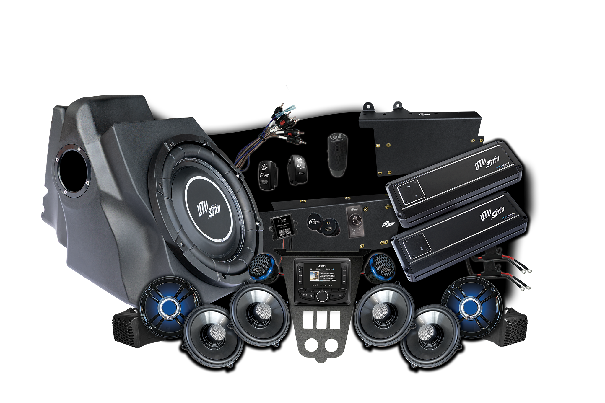 Photo of 2025+ RZR® Pro Series Signature Stage 7 Stereo Kit | UTVS-PRO2-S7-S by UTV Stereo - Premium Polaris RZR Stage Kit for UTVs / Side by Sides