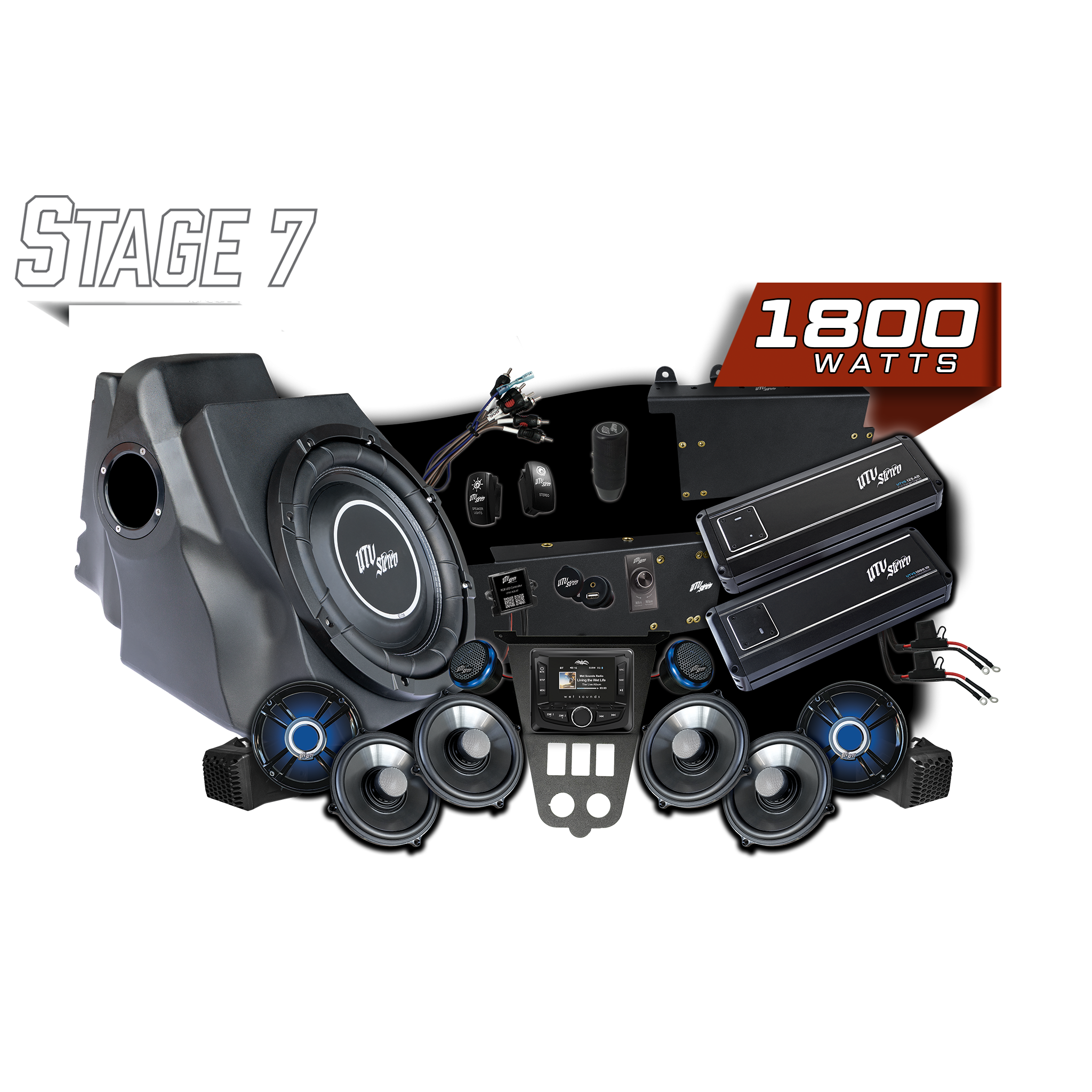 Photo of 2025+ RZR® Pro Series Signature Stage 7 Stereo Kit | UTVS-PRO2-S7-S by UTV Stereo - Premium Polaris RZR Stage Kit for UTVs / Side by Sides